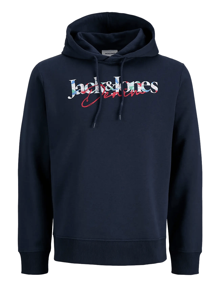 Jack & Jones - JJTOM SWEAT HOOD - kapuutsiga dressipluusid - navy blazer - 0