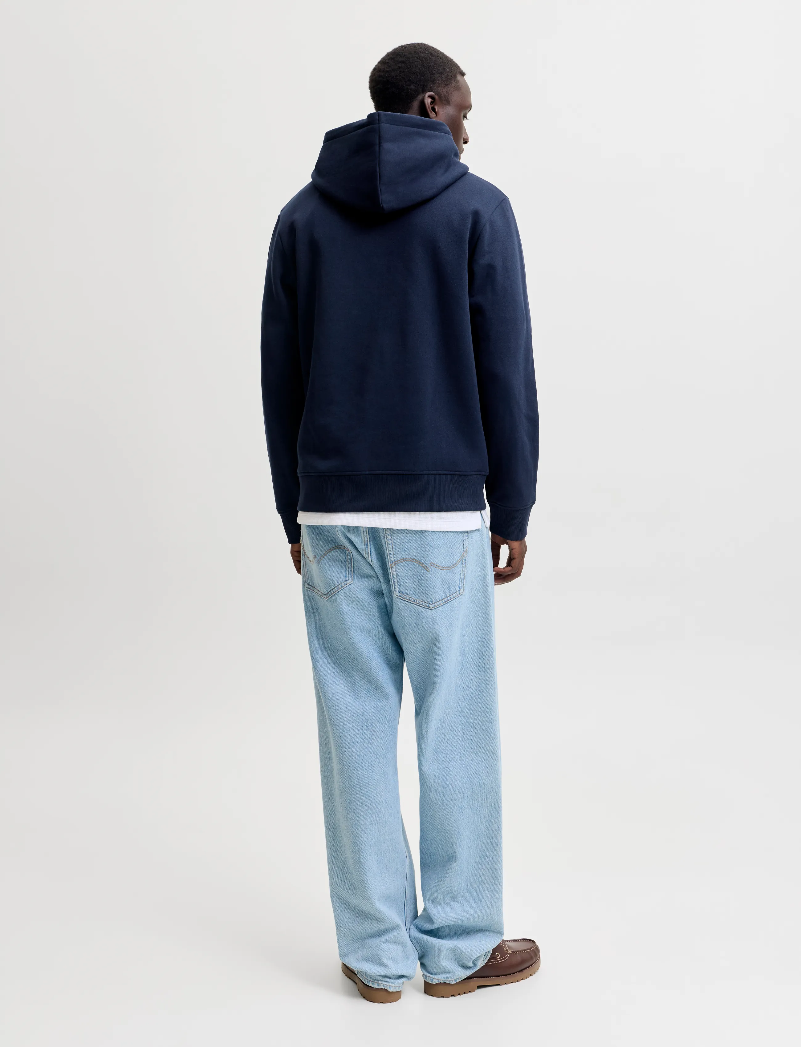 Jack & Jones - JJTOM SWEAT HOOD - hoodies - navy blazer - 3