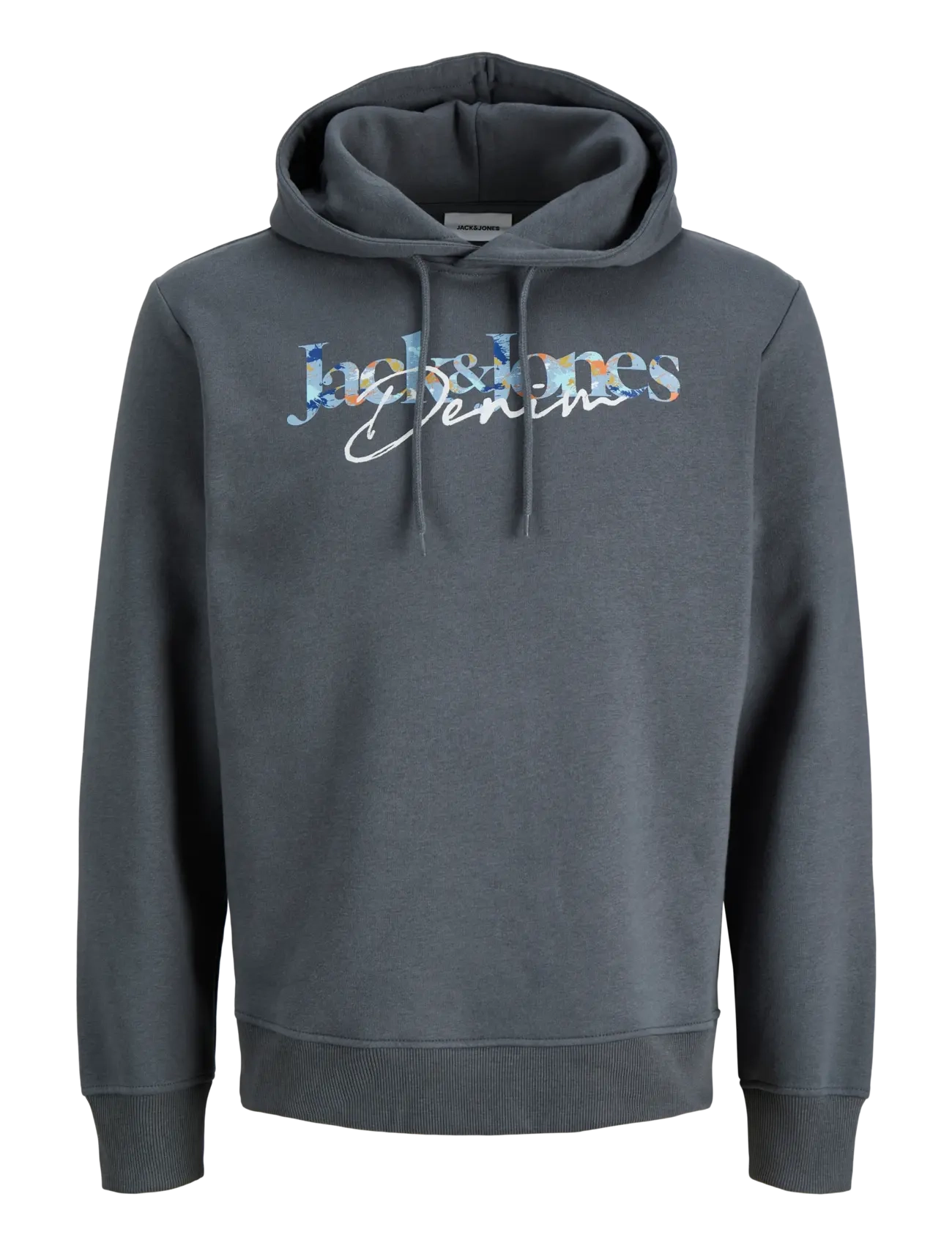 Jack & Jones JJTOM SWEAT HOOD - Kapuzenpullover - TURBULENCE / grey