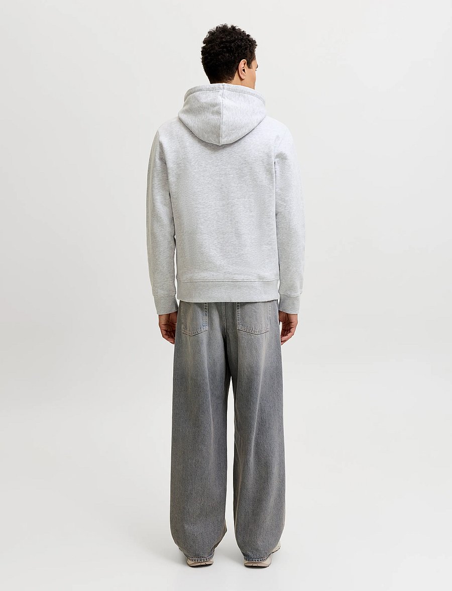 Jack & Jones - JJTOM SWEAT HOOD - kapuzenpullover - white melange - 3