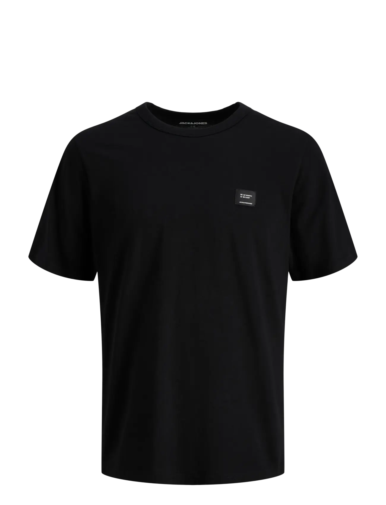 Jack & Jones JJCLEVELAND TEE SS CREW NECK SN - Clothing - BLACK / black