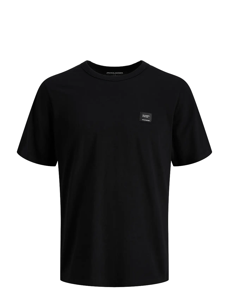 Jack & Jones - JJCLEVELAND TEE SS CREW NECK SN - black - 0