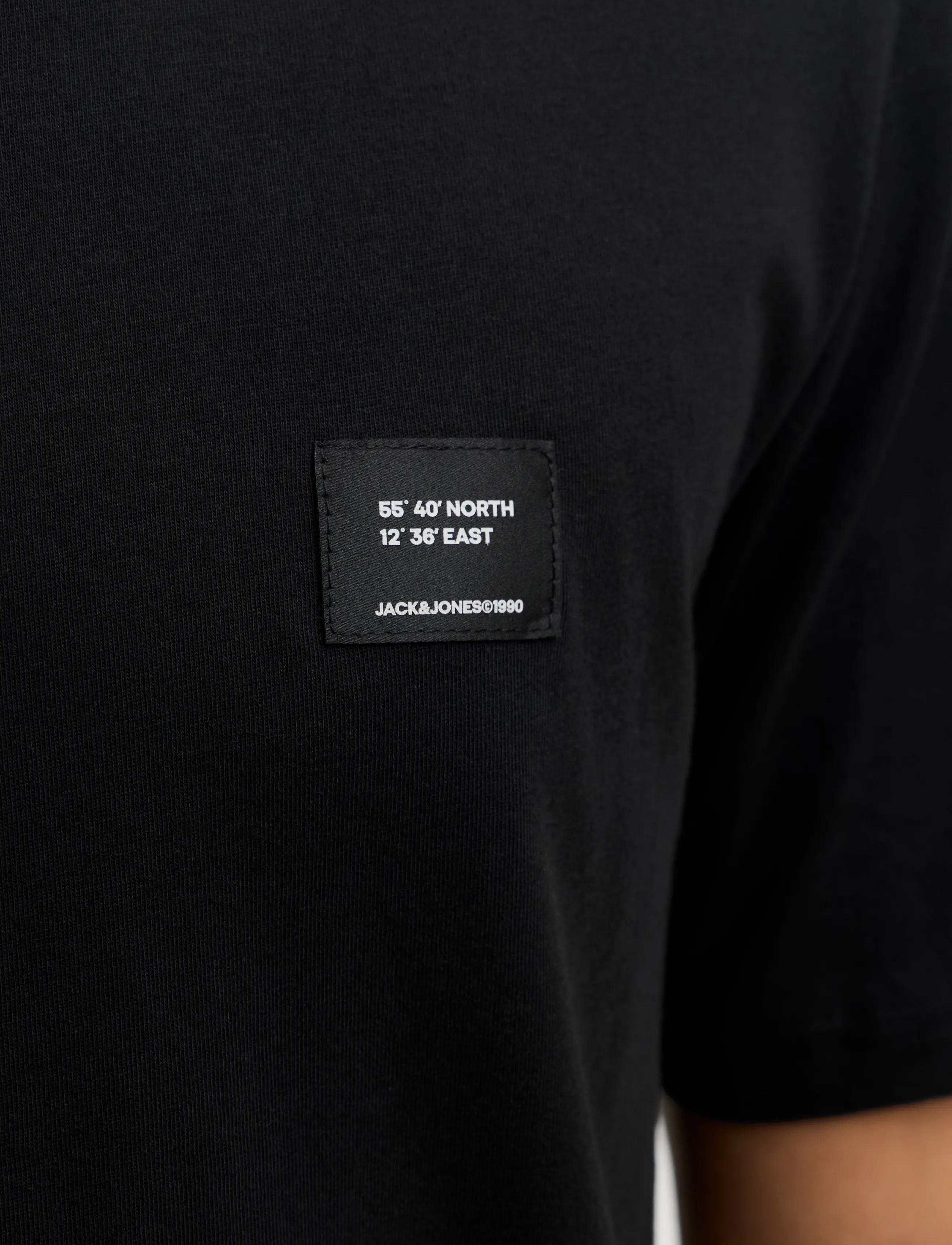 Jack & Jones - JJCLEVELAND TEE SS CREW NECK SN - kurzärmelige t-shirts - black - 5