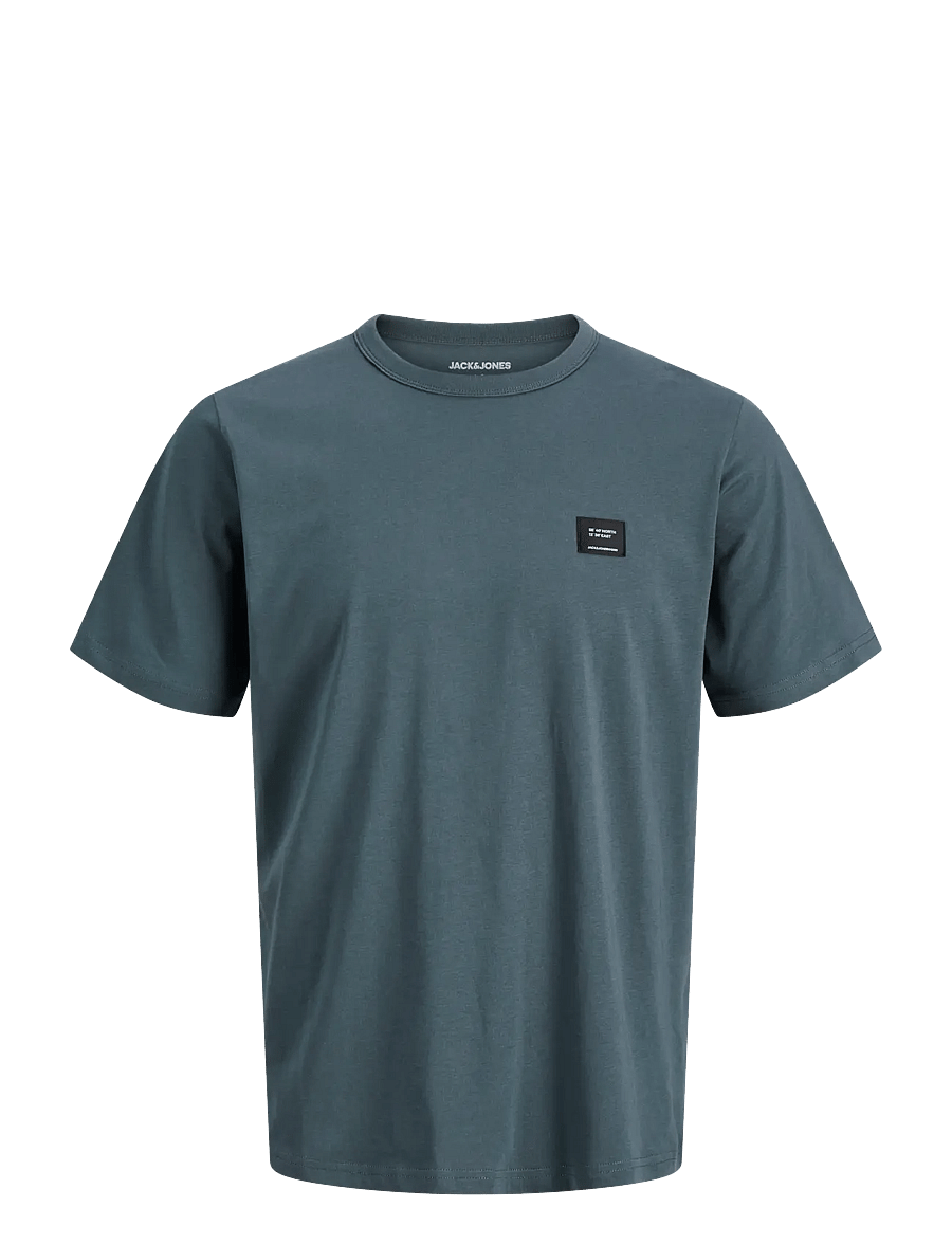 Jack & Jones - JJCLEVELAND TEE SS CREW NECK SN - lühikeste varrukatega t-särgid - turbulence - 0