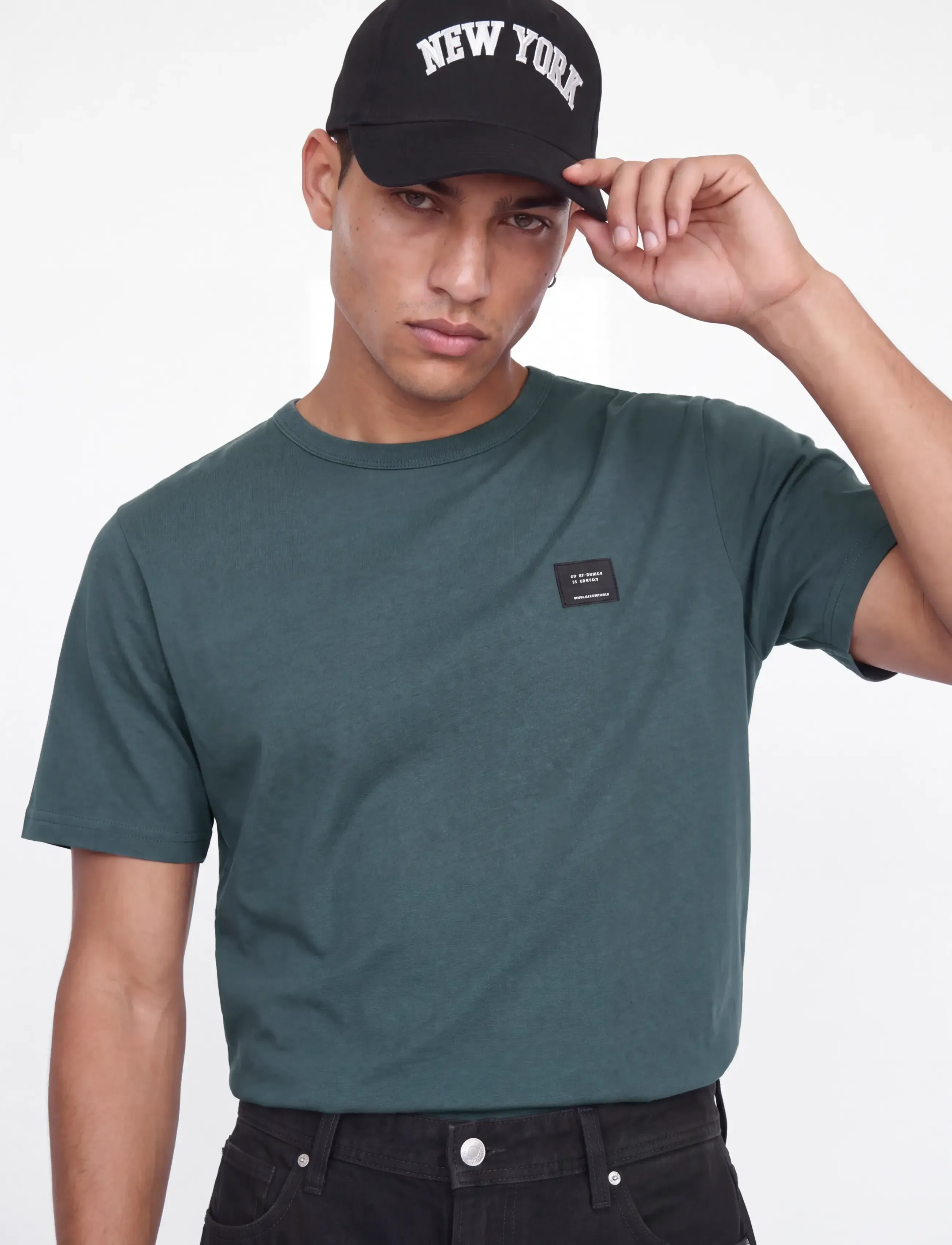 Jack & Jones - JJCLEVELAND TEE SS CREW NECK SN - kurzärmelige t-shirts - turbulence - 5