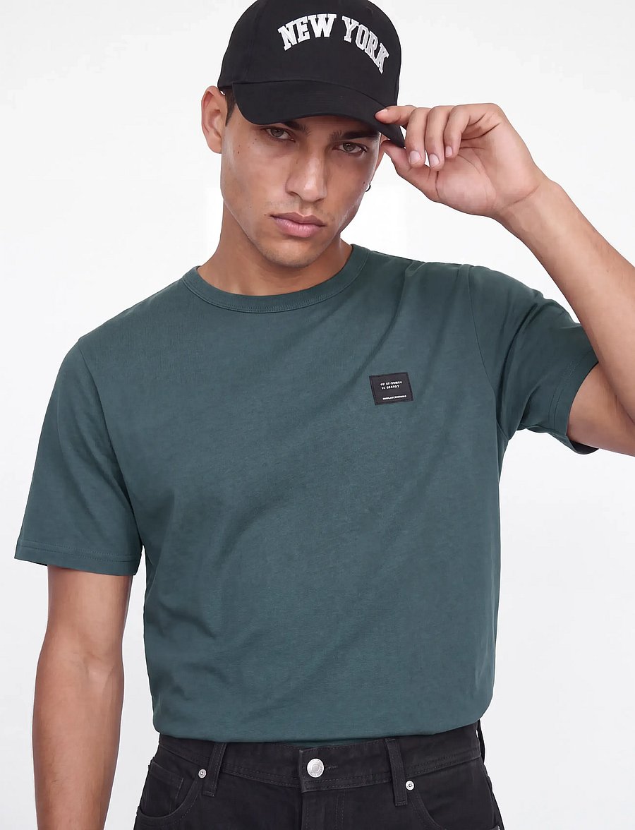 Jack & Jones - JJCLEVELAND TEE SS CREW NECK SN - kurzärmelige t-shirts - turbulence - 5