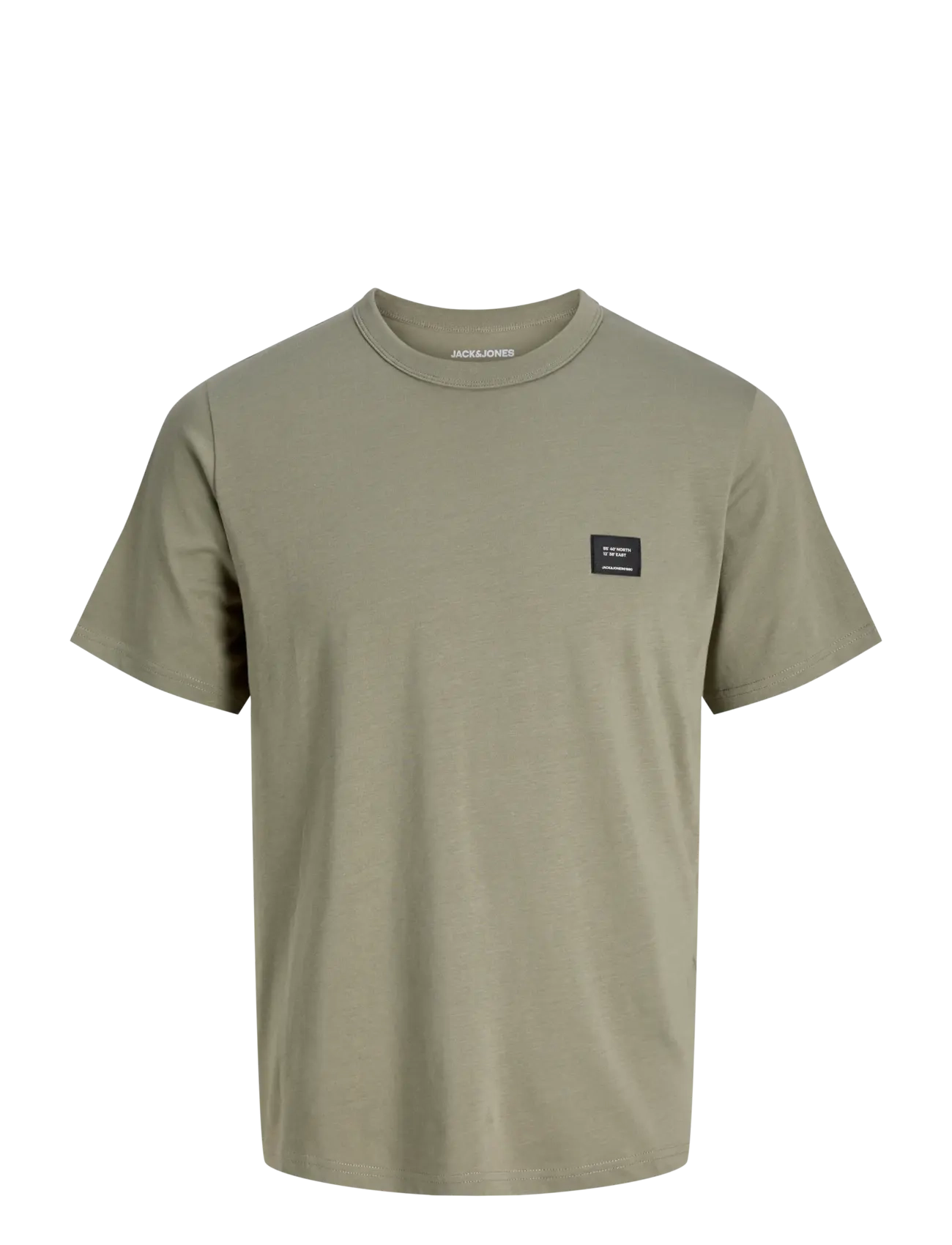 Jack & Jones Jjcleveland Tee Ss Crew Neck Sn, L, T-shirts, Khakigrün - Short-sleeved, Männerswear