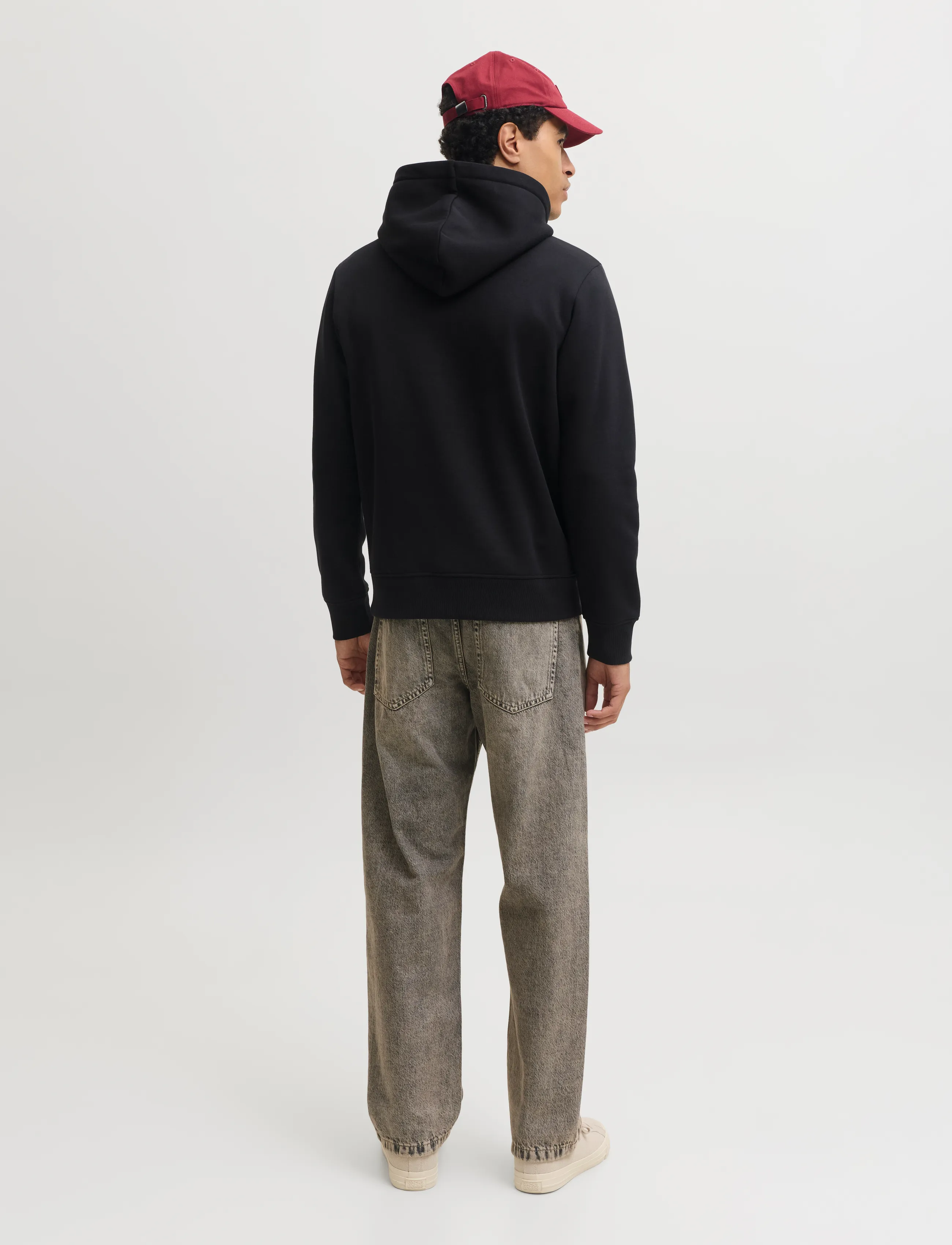 Jack & Jones - JJCLEVELAND SWEAT HOOD SN - hoodies - black - 3