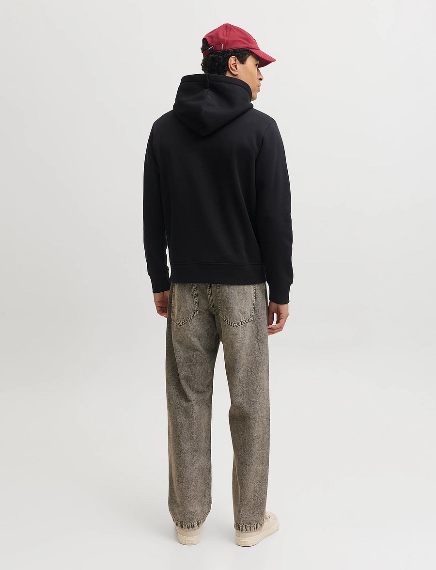 Jack & Jones - JJCLEVELAND SWEAT HOOD SN - hoodies - black - 3