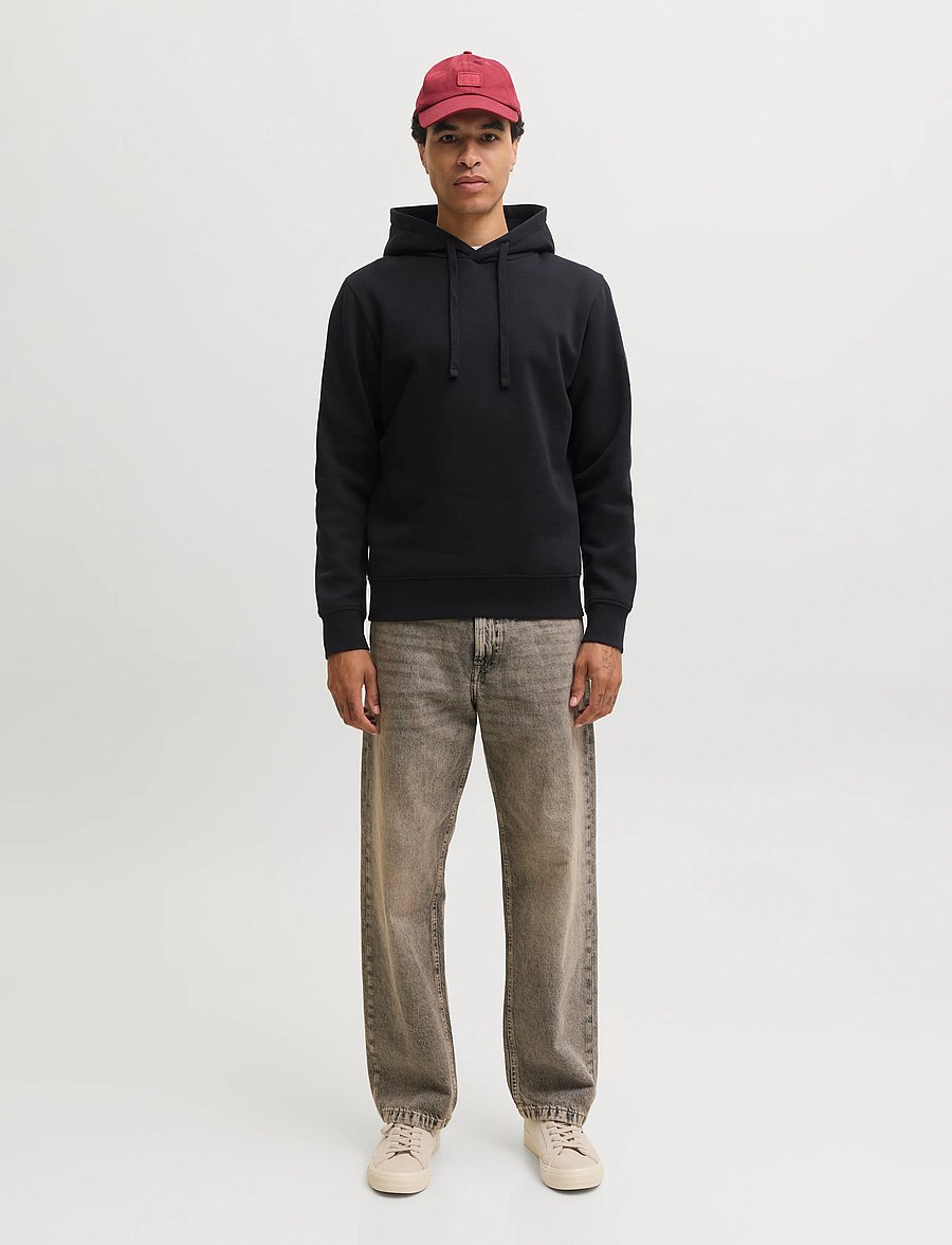 Jack & Jones - JJCLEVELAND SWEAT HOOD SN - hoodies - black - 4