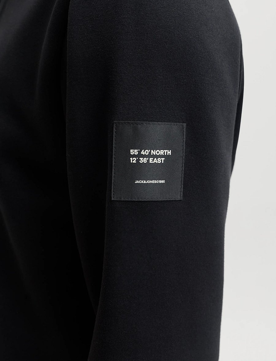 Jack & Jones - JJCLEVELAND SWEAT HOOD SN - hoodies - black - 5