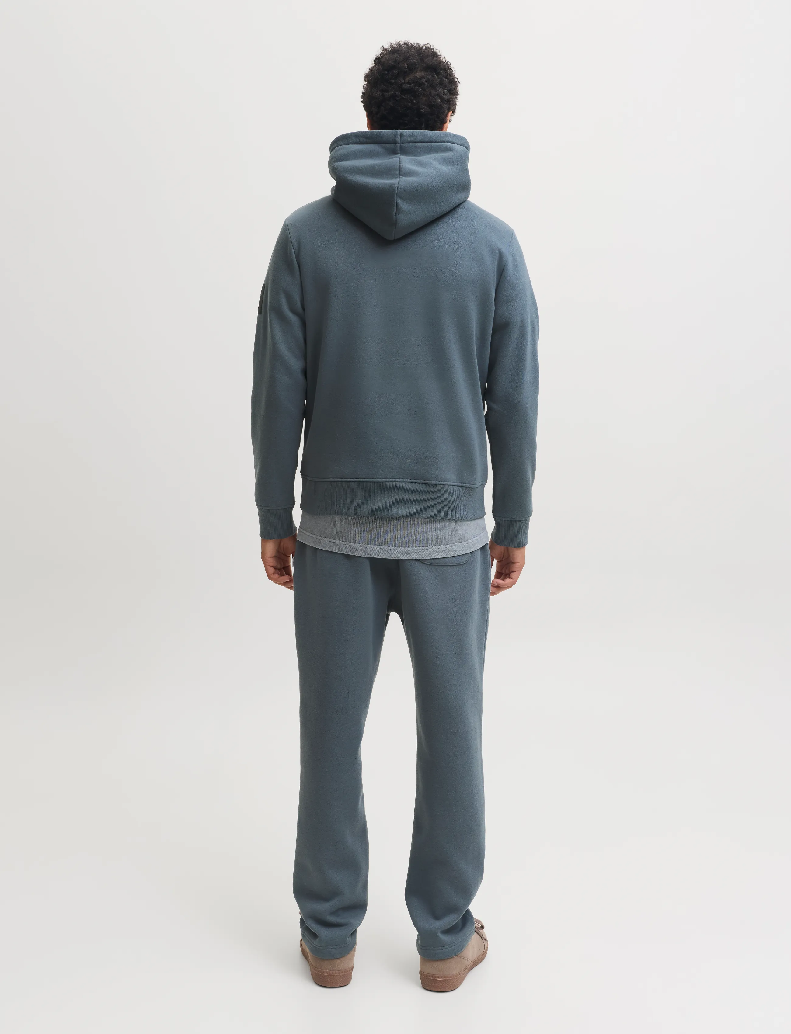 Jack & Jones - JJCLEVELAND SWEAT HOOD SN - hoodies - turbulence - 3