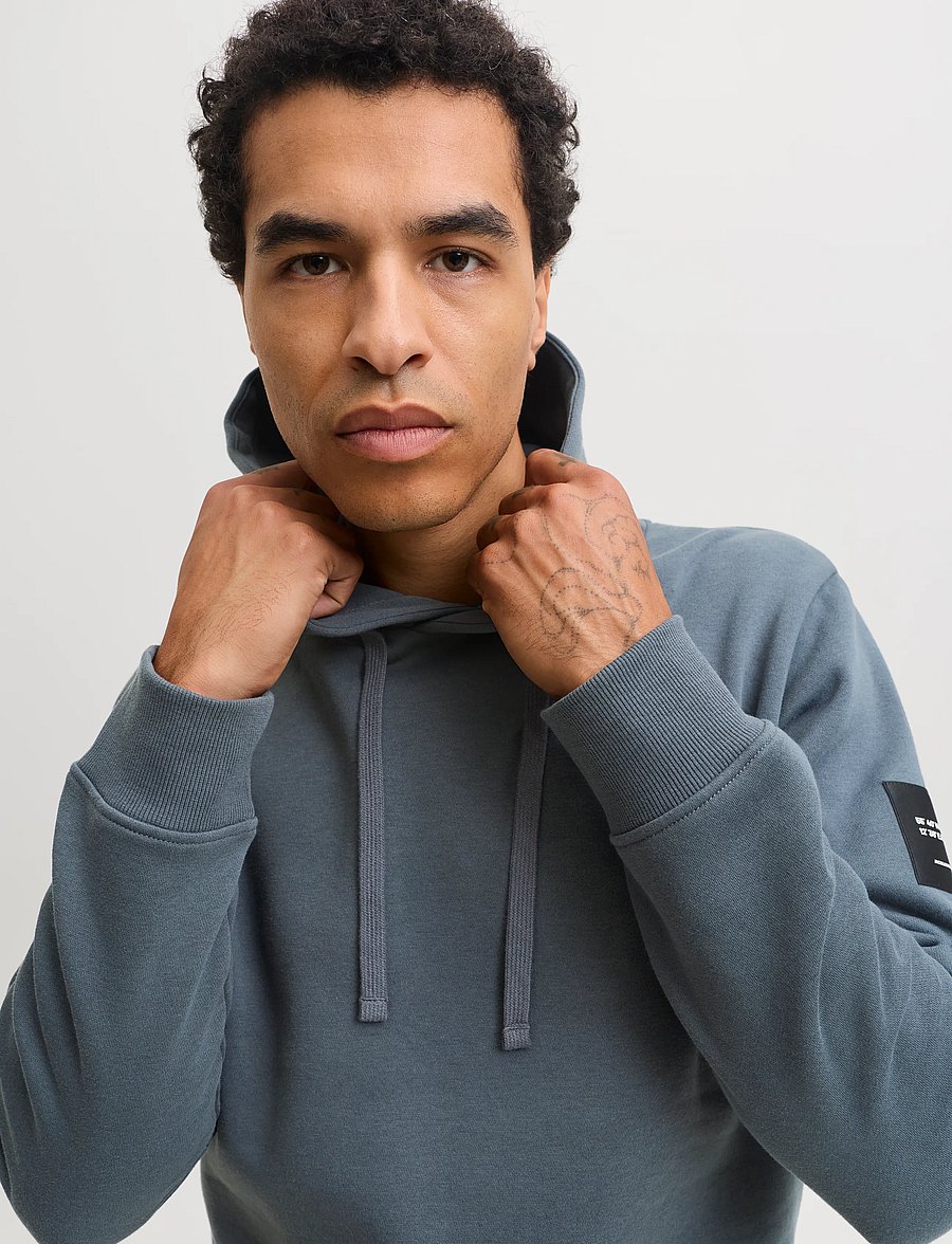 Jack & Jones - JJCLEVELAND SWEAT HOOD SN - hoodies - turbulence - 5