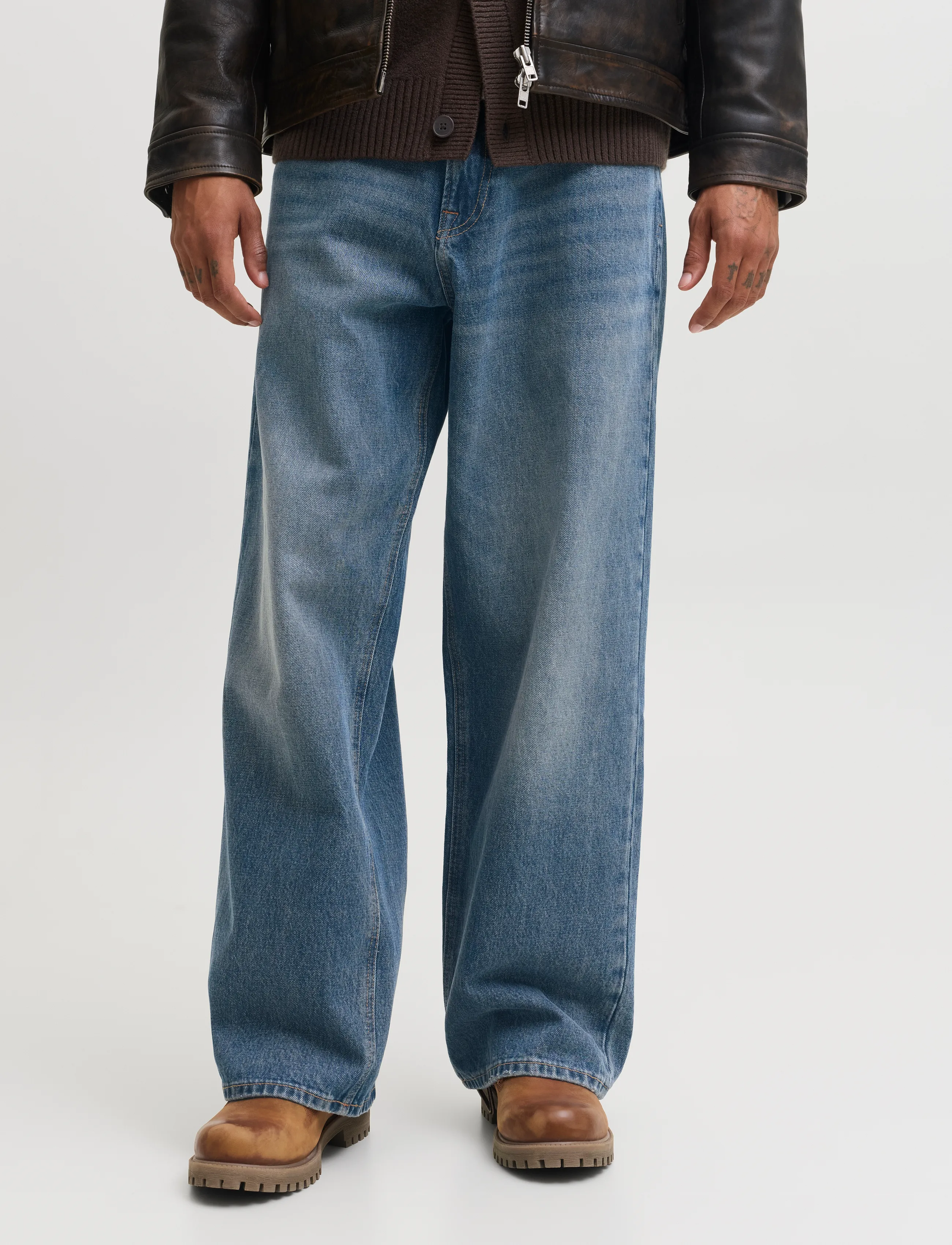 Jack & Jones JJIDAVE JJCLASSIC ST 463 SN - Loose jeans - BLUE DENIM / blue