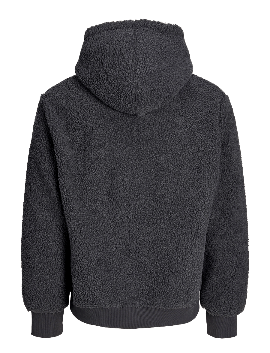 Jack & Jones - JJSOHO TEDDY SWEAT HOOD - asphalt - 1