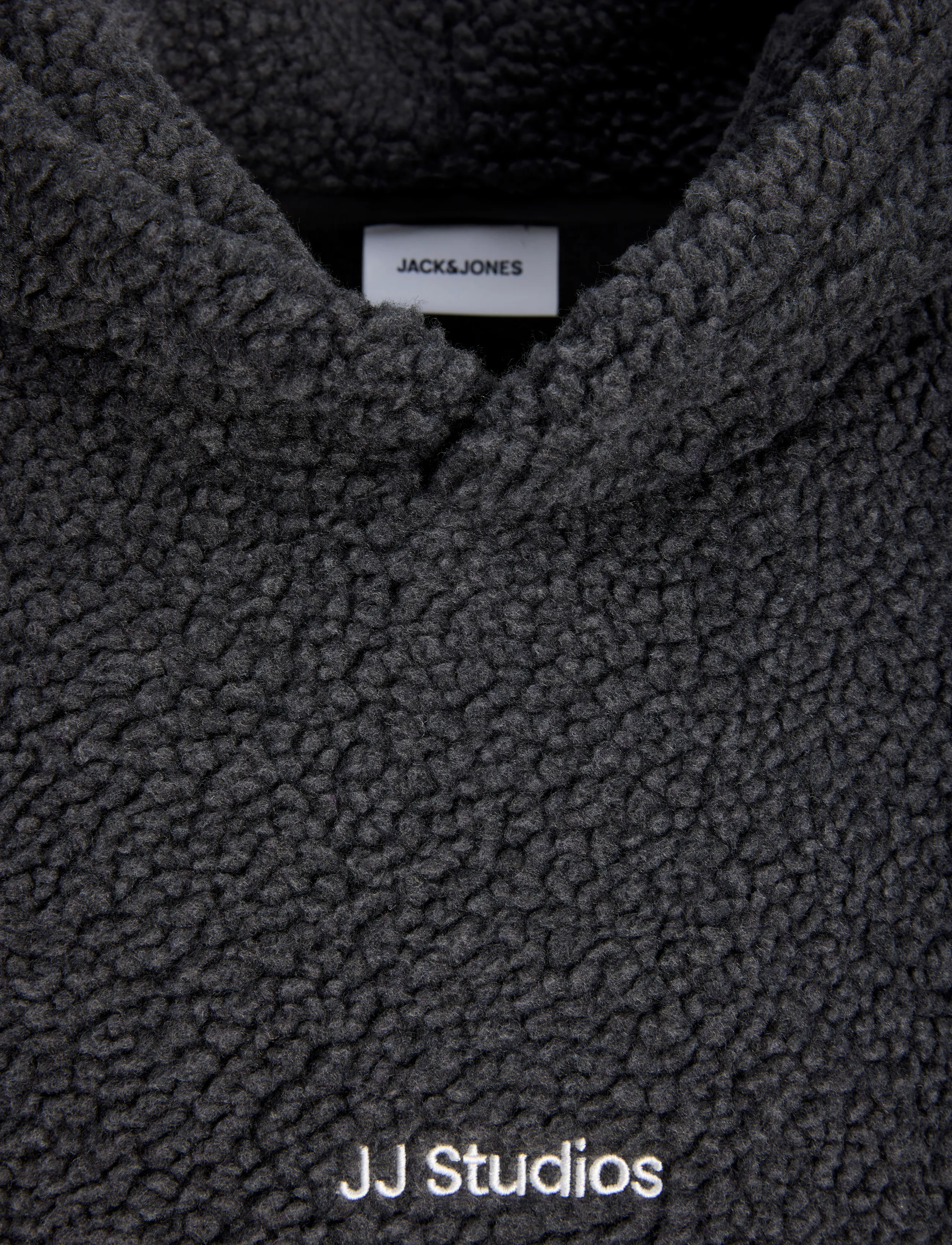 Jack & Jones - JJSOHO TEDDY SWEAT HOOD - asphalt - 2