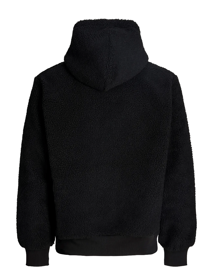 Jack & Jones - JJSOHO TEDDY SWEAT HOOD - hoodies - black - 1