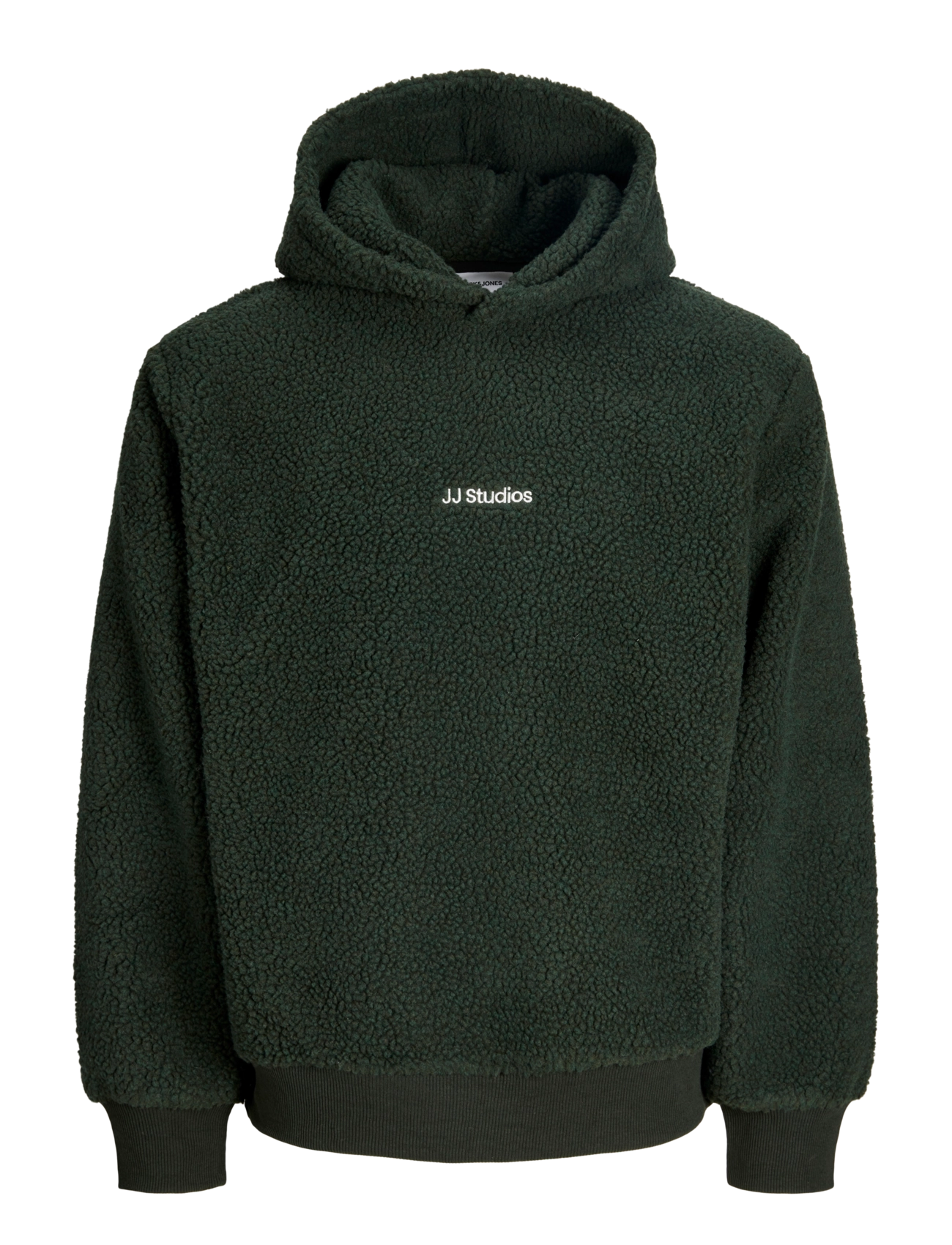Jack & Jones JJSOHO TEDDY SWEAT HOOD - Sweatshirts - DARKEST SPRUCE / green