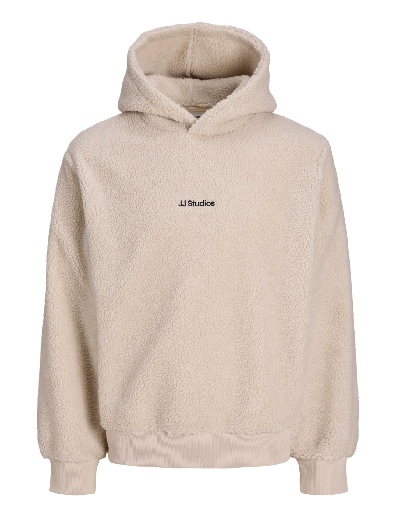 Jack & Jones JJSOHO TEDDY SWEAT HOOD - Kapuutsiga pusad - MOONBEAM / cream