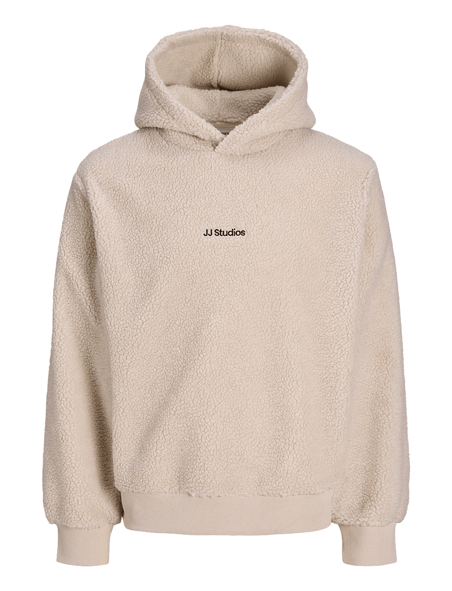 Jack & Jones - JJSOHO TEDDY SWEAT HOOD - moonbeam - 0