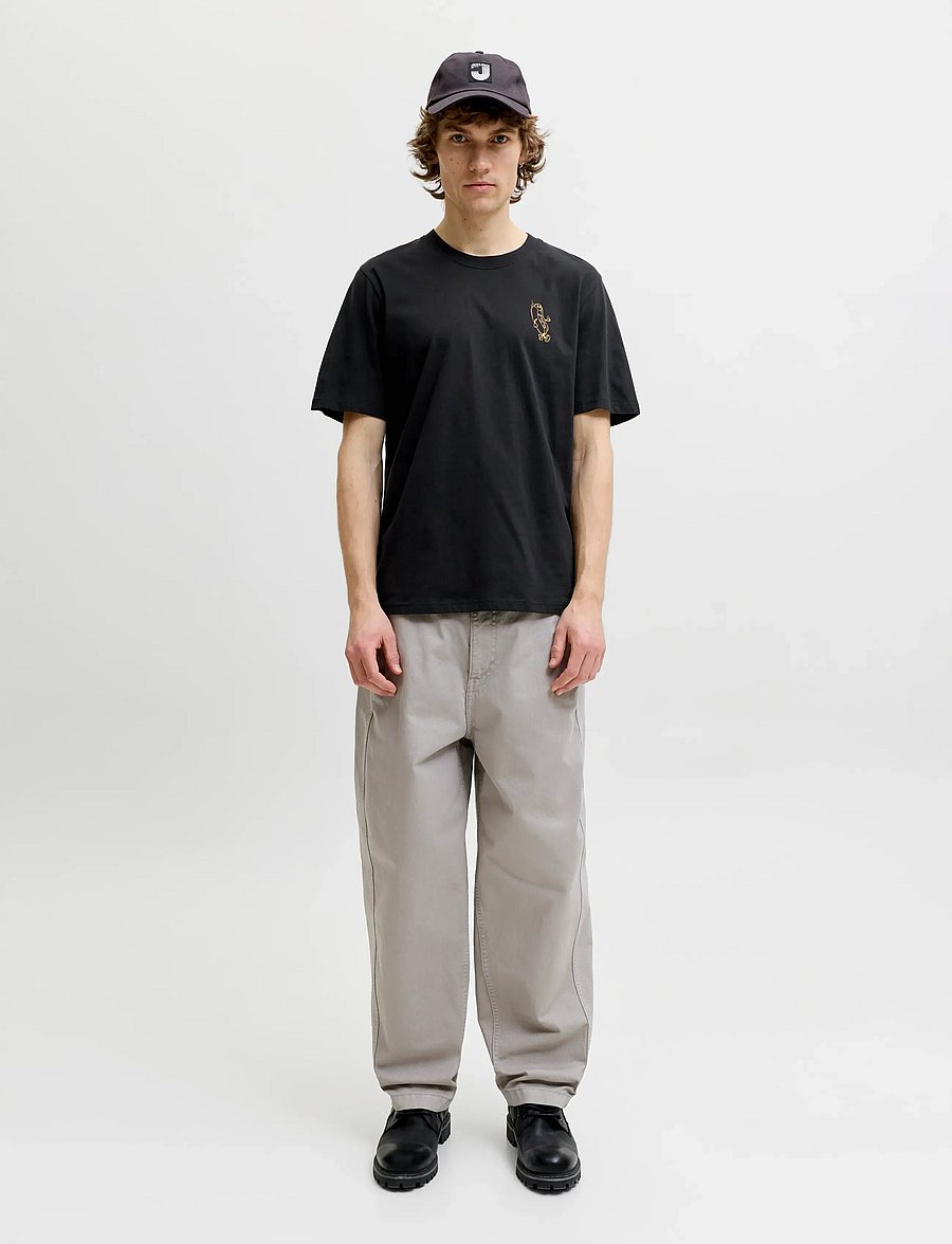 Jack & Jones - JJBREWY TEE SS CREW NECK - black - 4