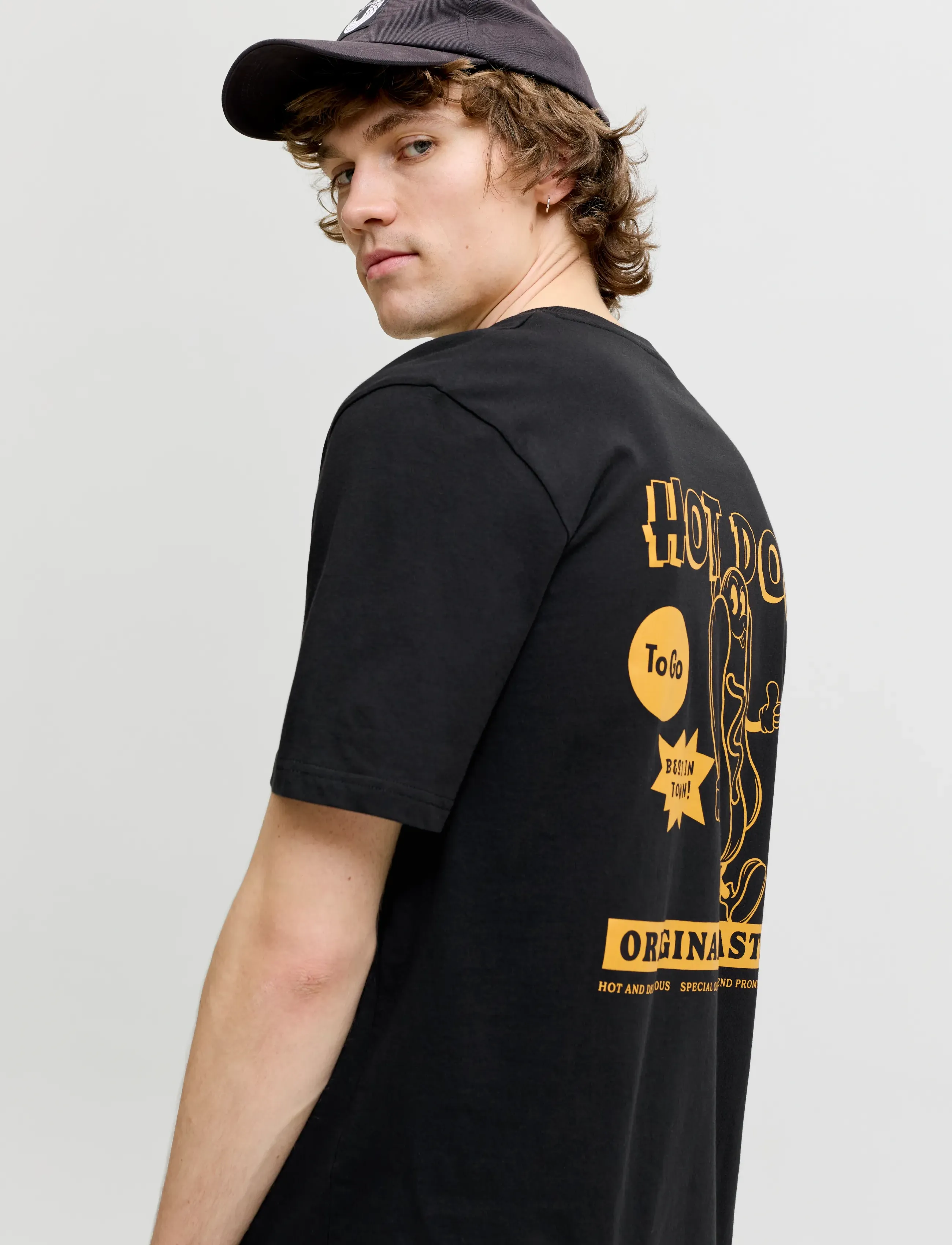 JACK & JONES Jjbrewy Tee Ss Crew Neck t-shirts med tryck herr – bild 5