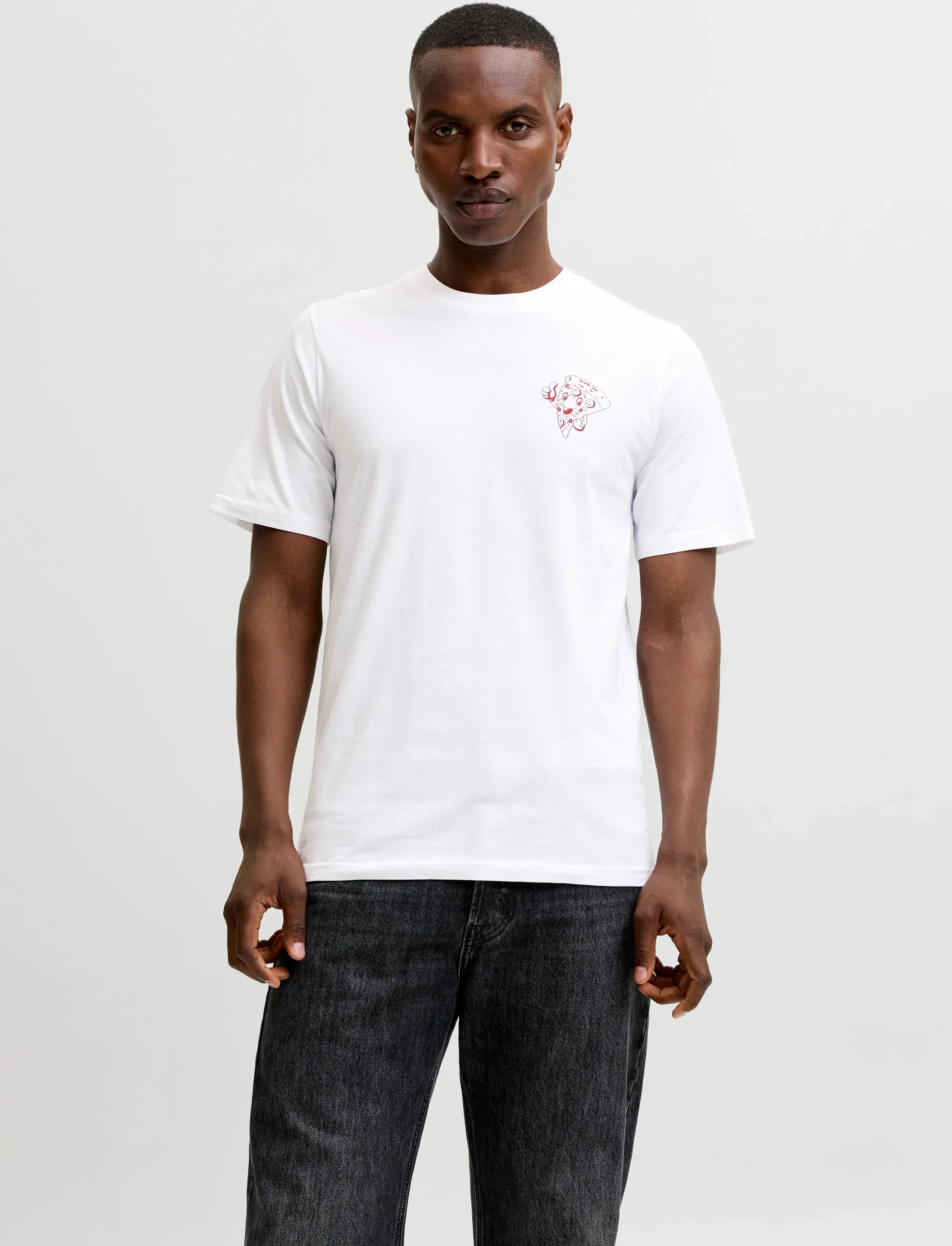 Jack & Jones JJBREWY TEE SS CREW NECK - T-Shirts - BRIGHT WHITE / white