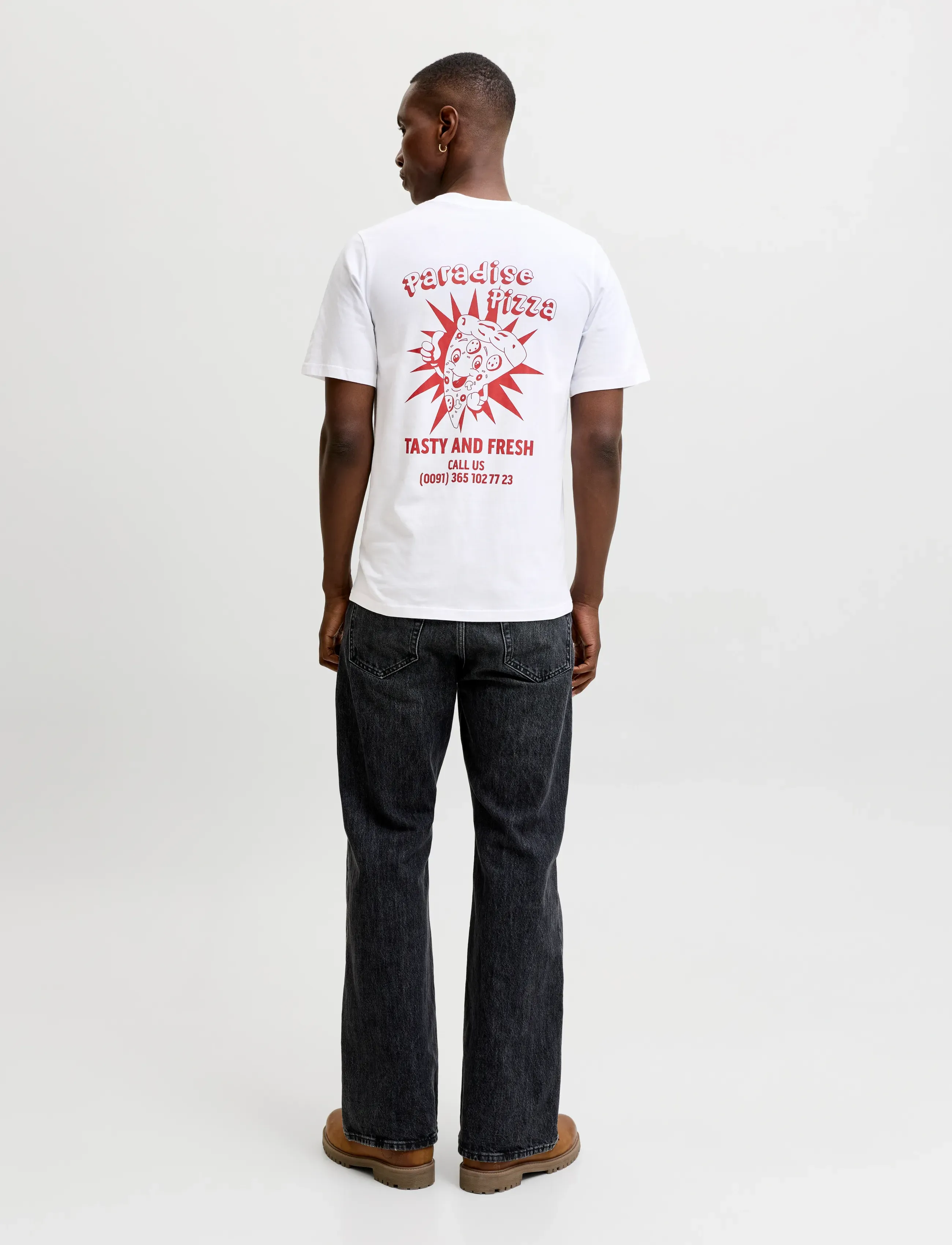 Jack & Jones - JJBREWY TEE SS CREW NECK - short-sleeved t-shirts - bright white - 3