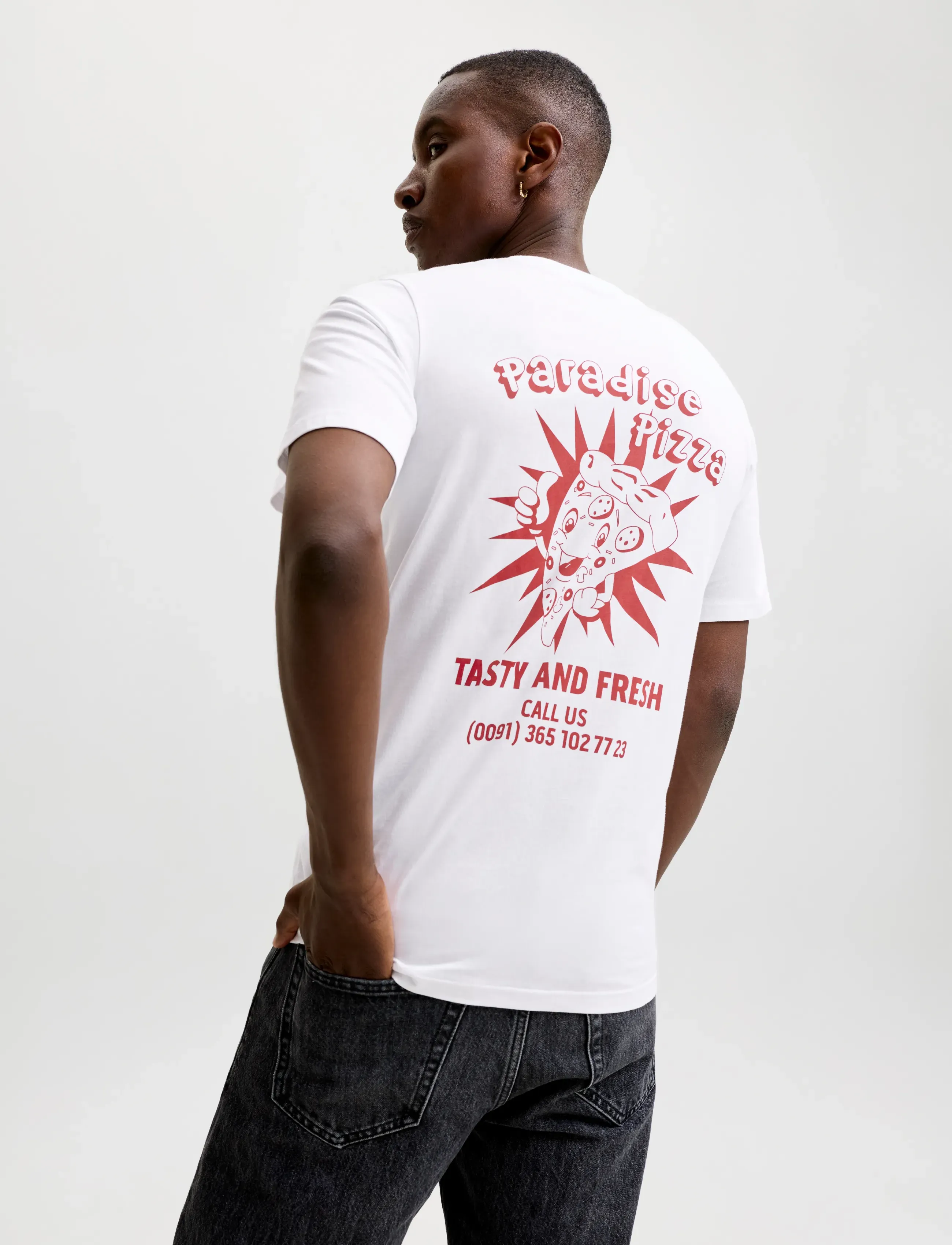 JACK & JONES Jjbrewy Tee Ss Crew Neck t-shirts med tryck herr – bild 5