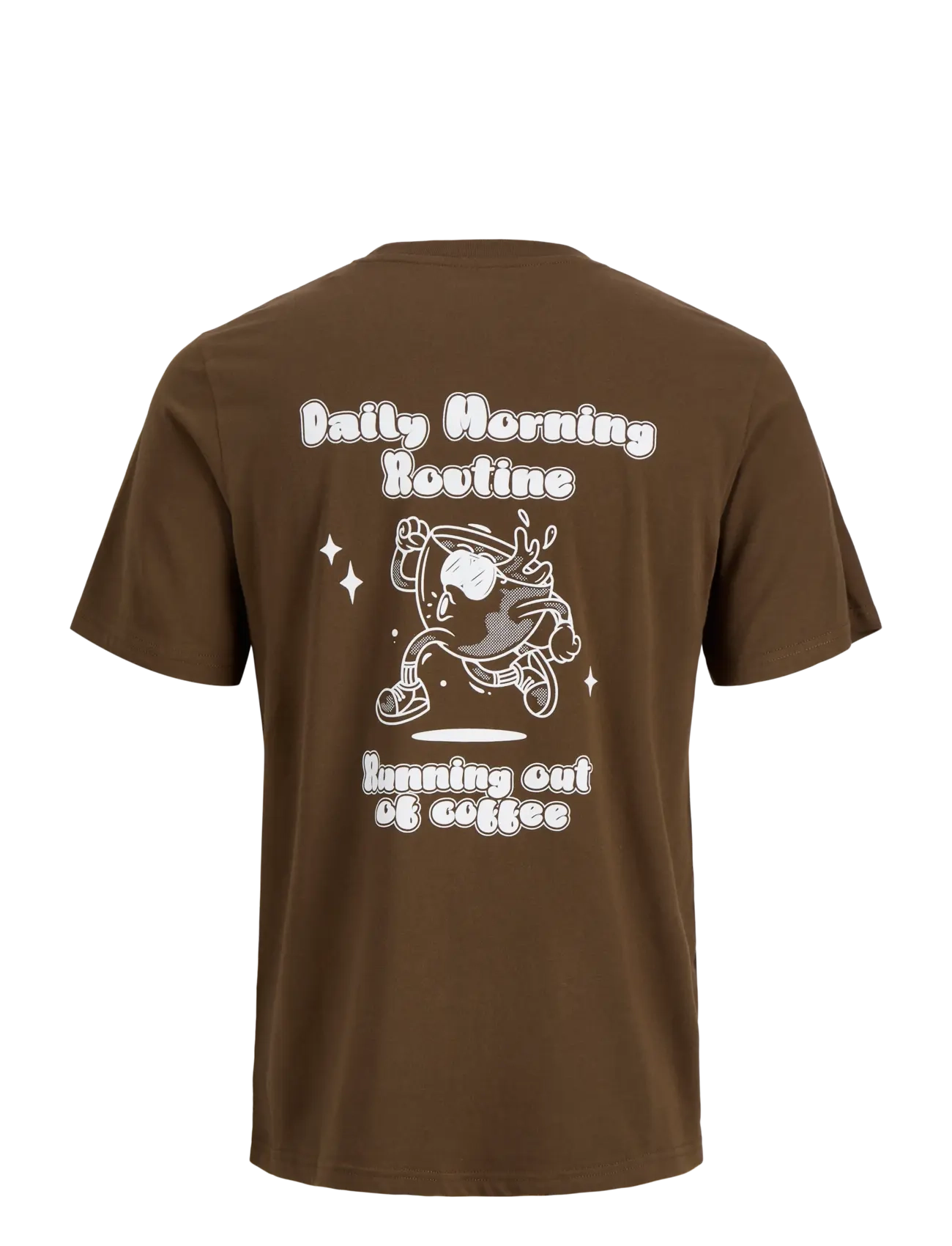 Jack & Jones - JJBREWY TEE SS CREW NECK - kurzärmelige t-shirts - cocoa - 2