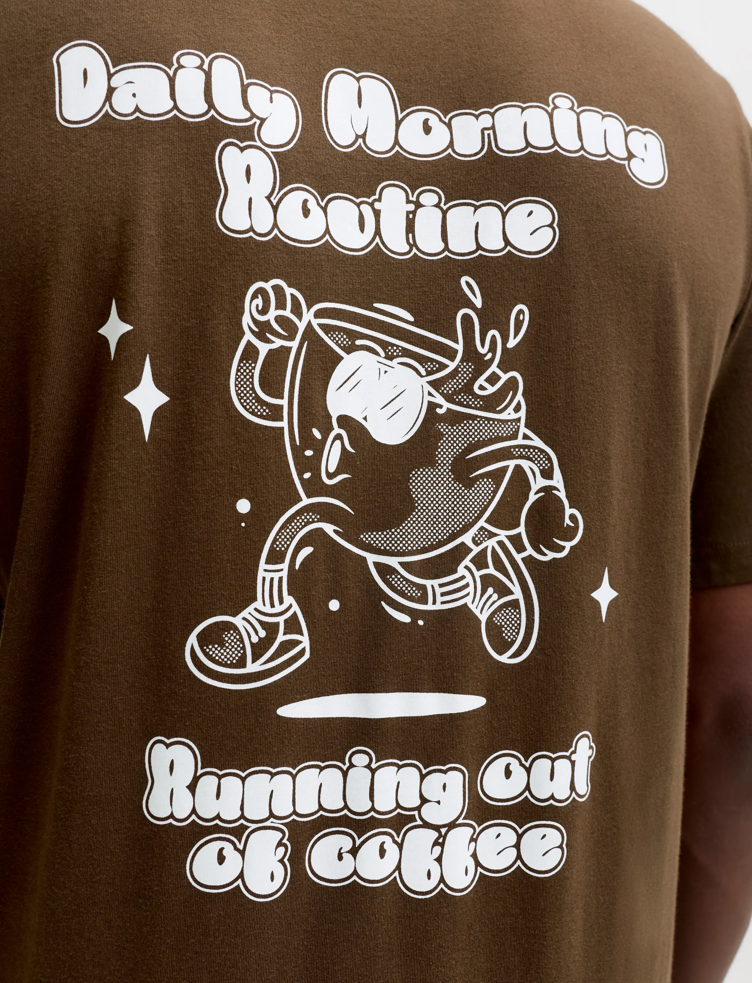 Jack & Jones - JJBREWY TEE SS CREW NECK - kurzärmelige t-shirts - cocoa - 5