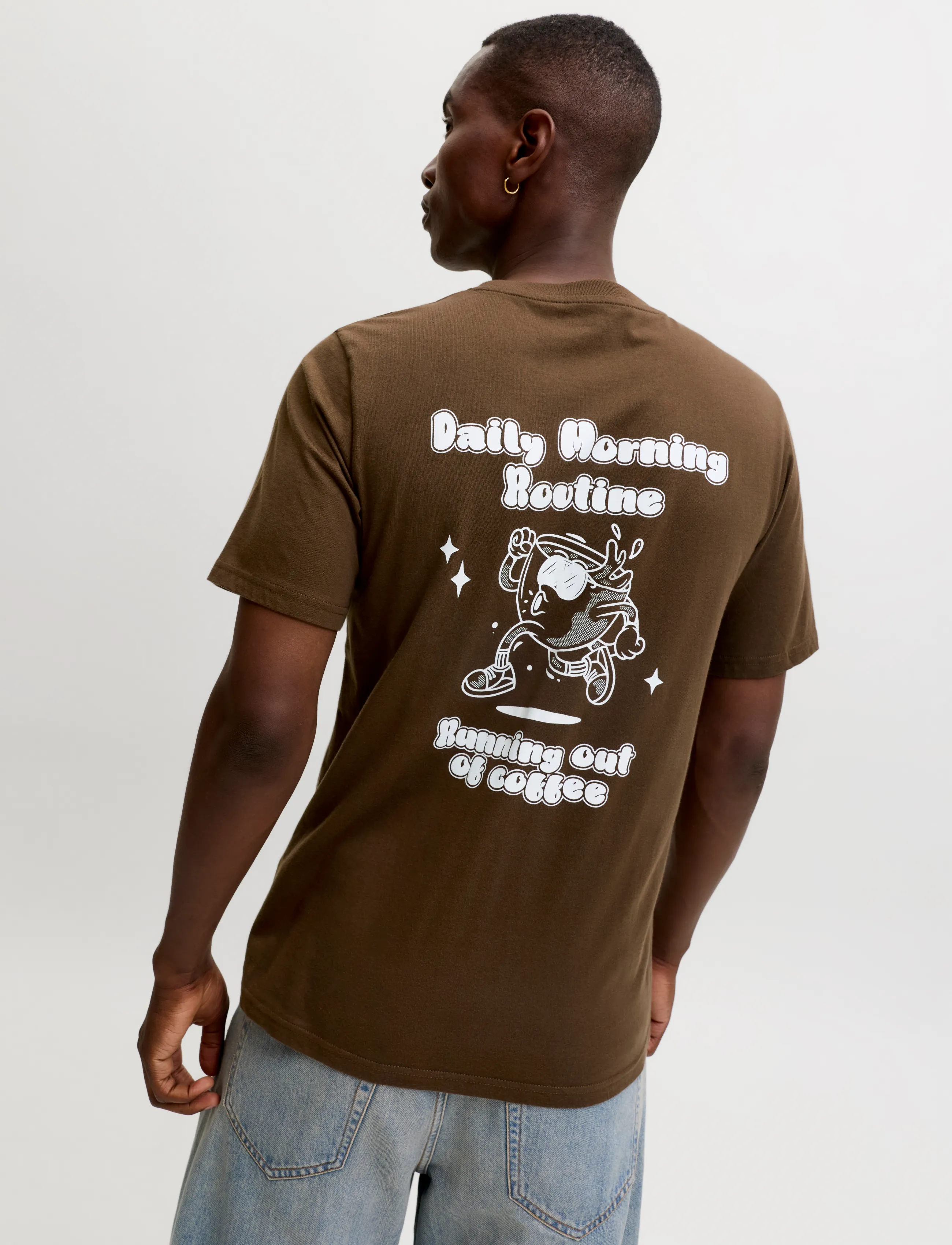 JACK & JONES Jjbrewy Tee Ss Crew Neck t-shirts med tryck herr – bild 5