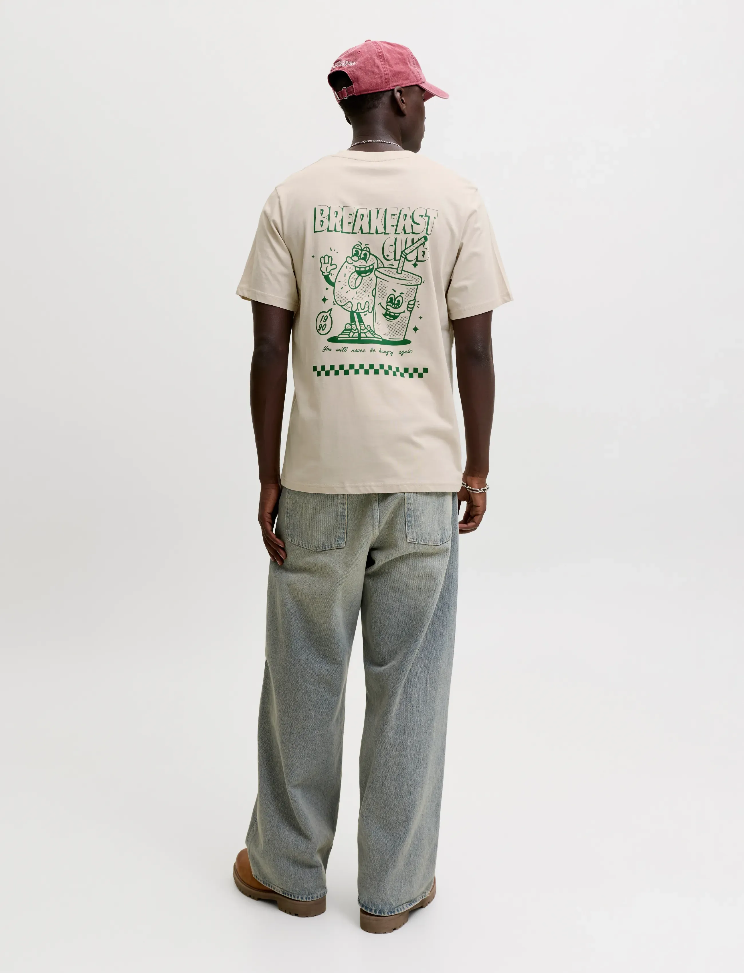 Jack & Jones - JJBREWY TEE SS CREW NECK - short-sleeved t-shirts - moonbeam - 3