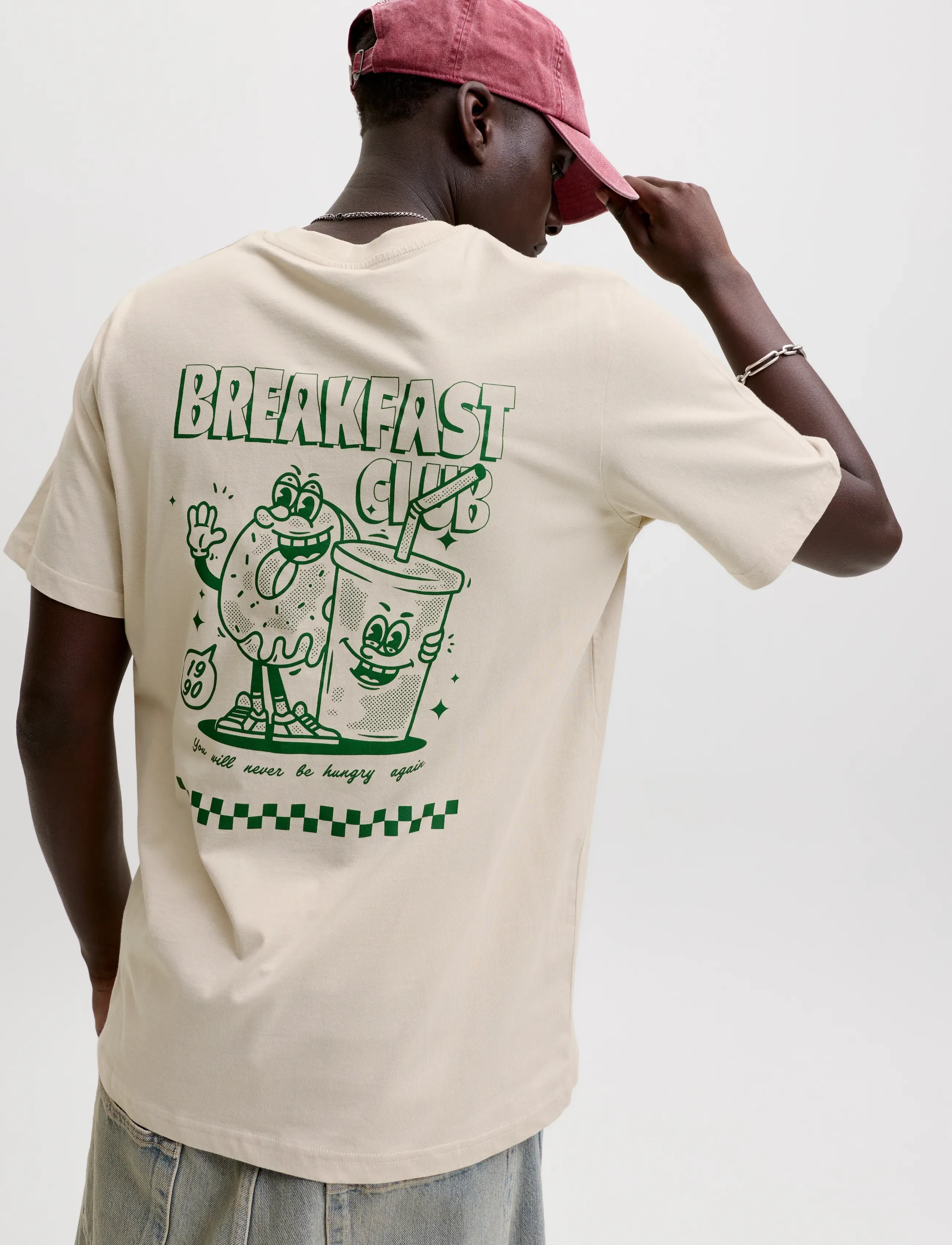 Jack & Jones - JJBREWY TEE SS CREW NECK - short-sleeved t-shirts - moonbeam - 5