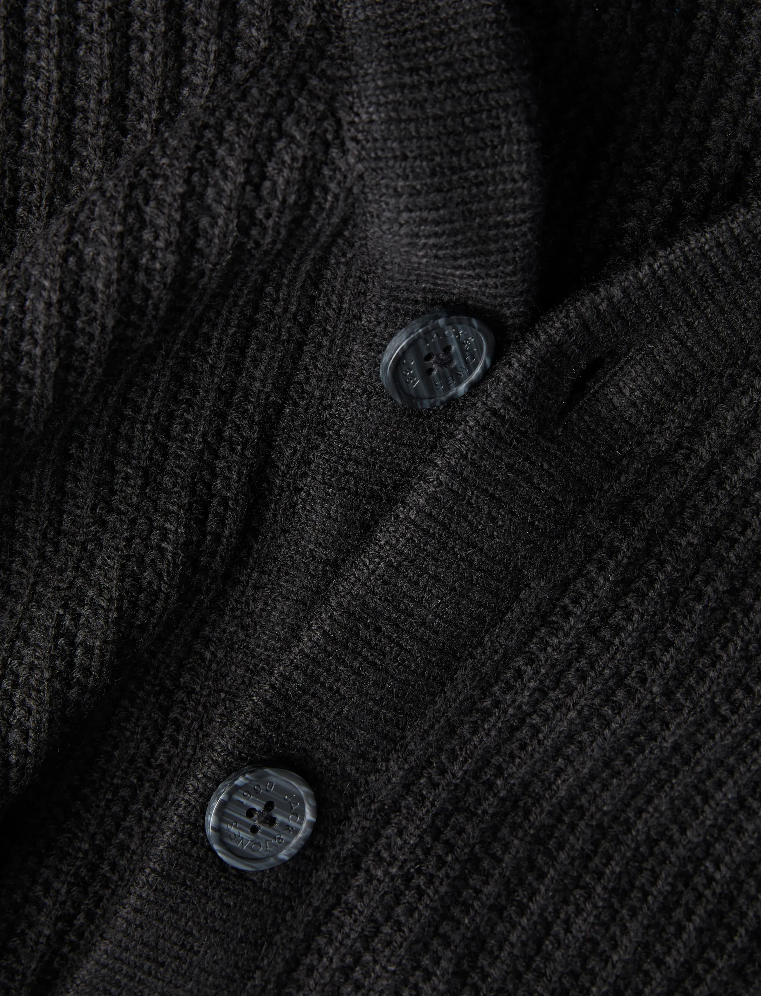 Jack & Jones - JJSAGE KNIT V-NECK CARDIGAN - strickjacken - black - 3