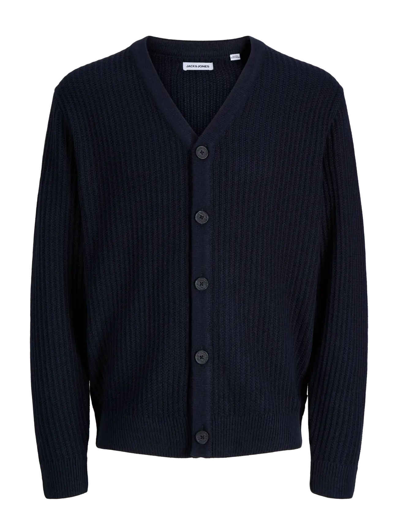 Jack & Jones JJSAGE KNIT V-NECK CARDIGAN - Kläder - NAVY BLAZER / navy