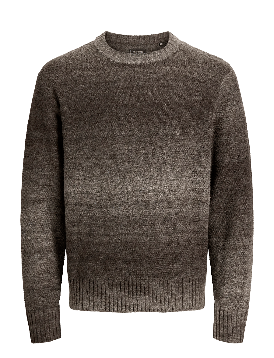 Jack & Jones - JJMAZON KNIT CREW NECK - cocoa - 0