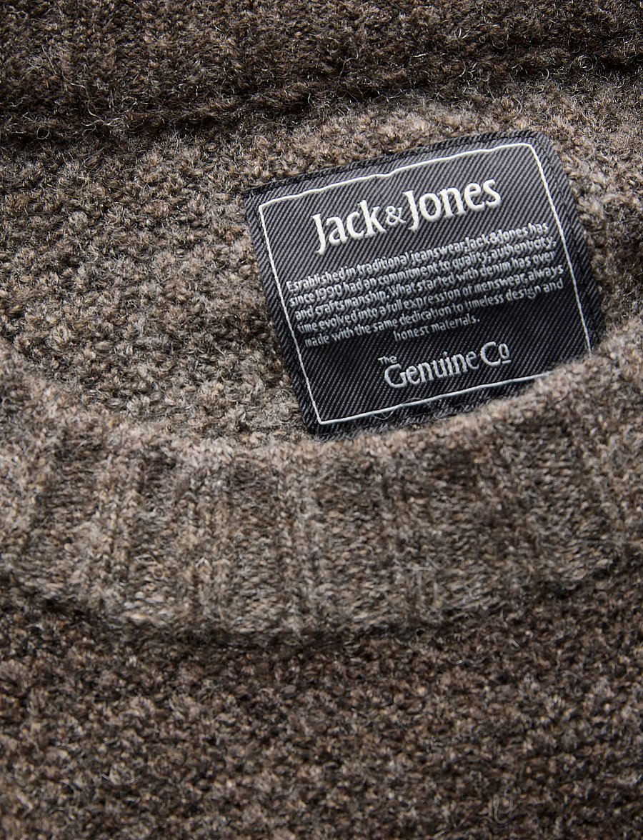 Jack & Jones - JJMAZON KNIT CREW NECK - rundhals - cocoa - 2
