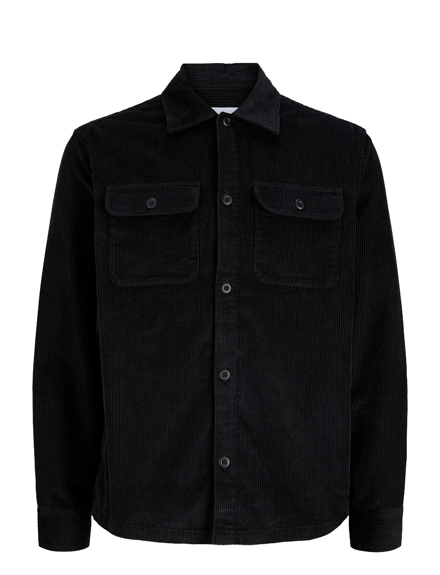 Jack & Jones - JJEREGENT CORD OVERSHIRT LS SN - black - 1