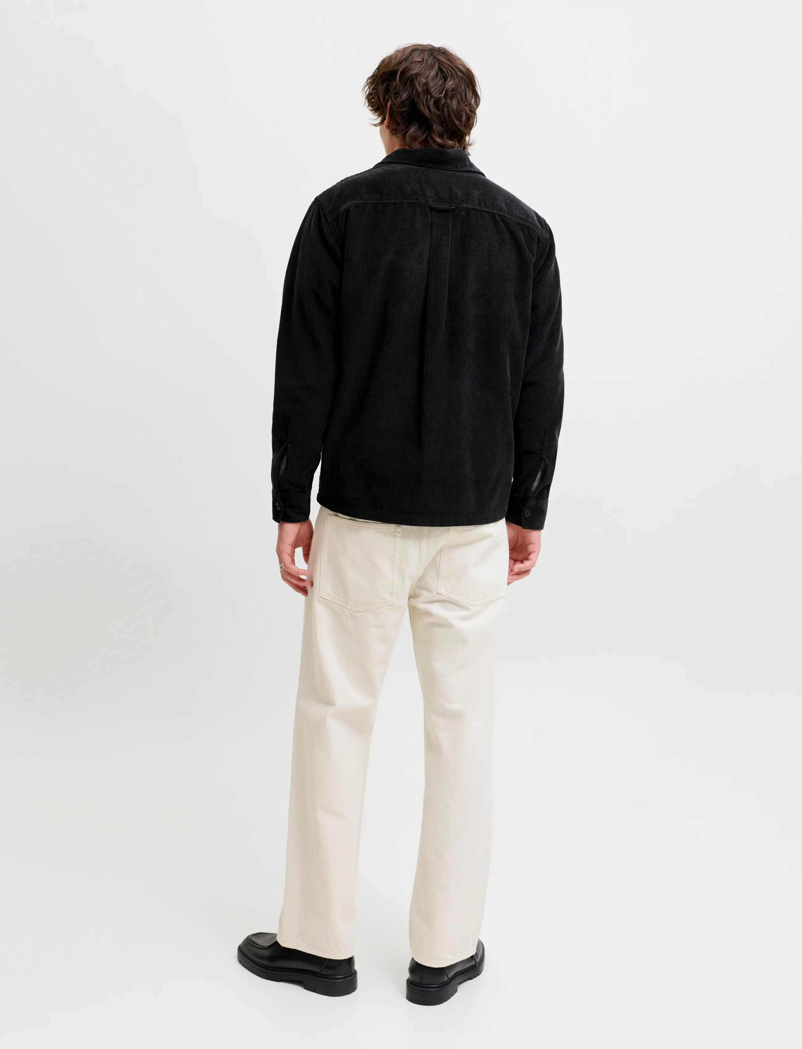 Jack & Jones - JJEREGENT CORD OVERSHIRT LS SN - black - 2