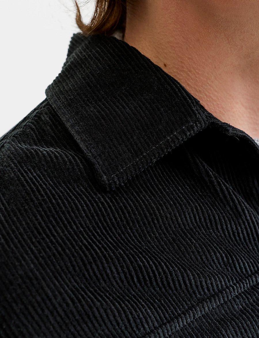 Jack & Jones - JJEREGENT CORD OVERSHIRT LS SN - black - 5