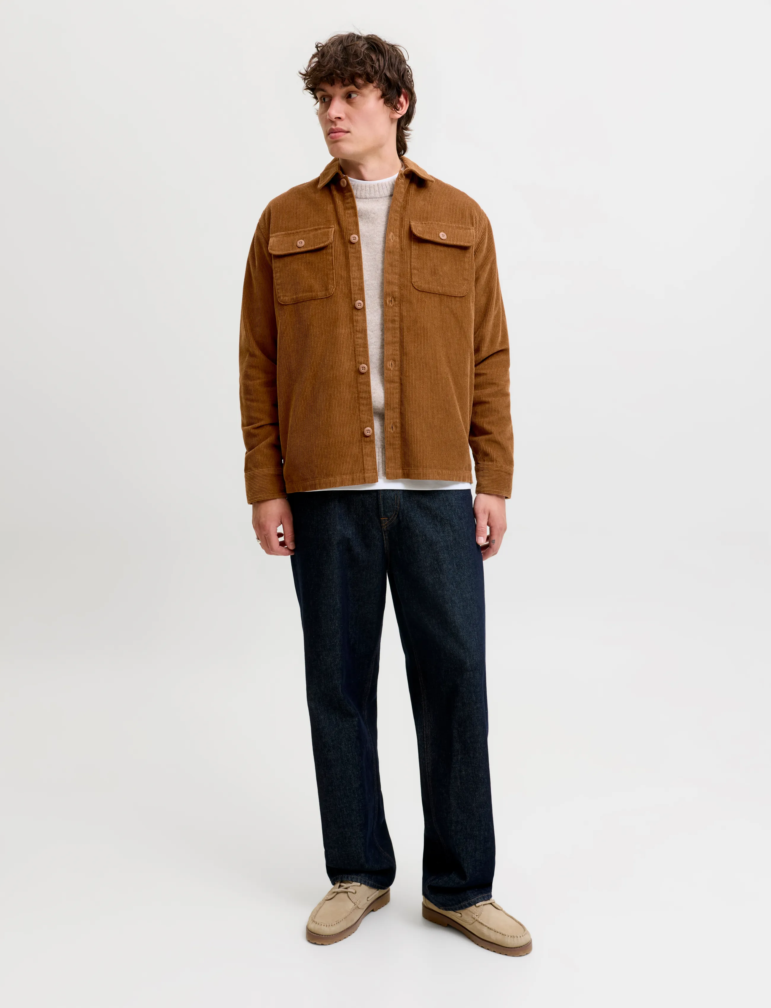 Jack & Jones - JJEREGENT CORD OVERSHIRT LS SN - manchesterskjortor - monks robe - 3