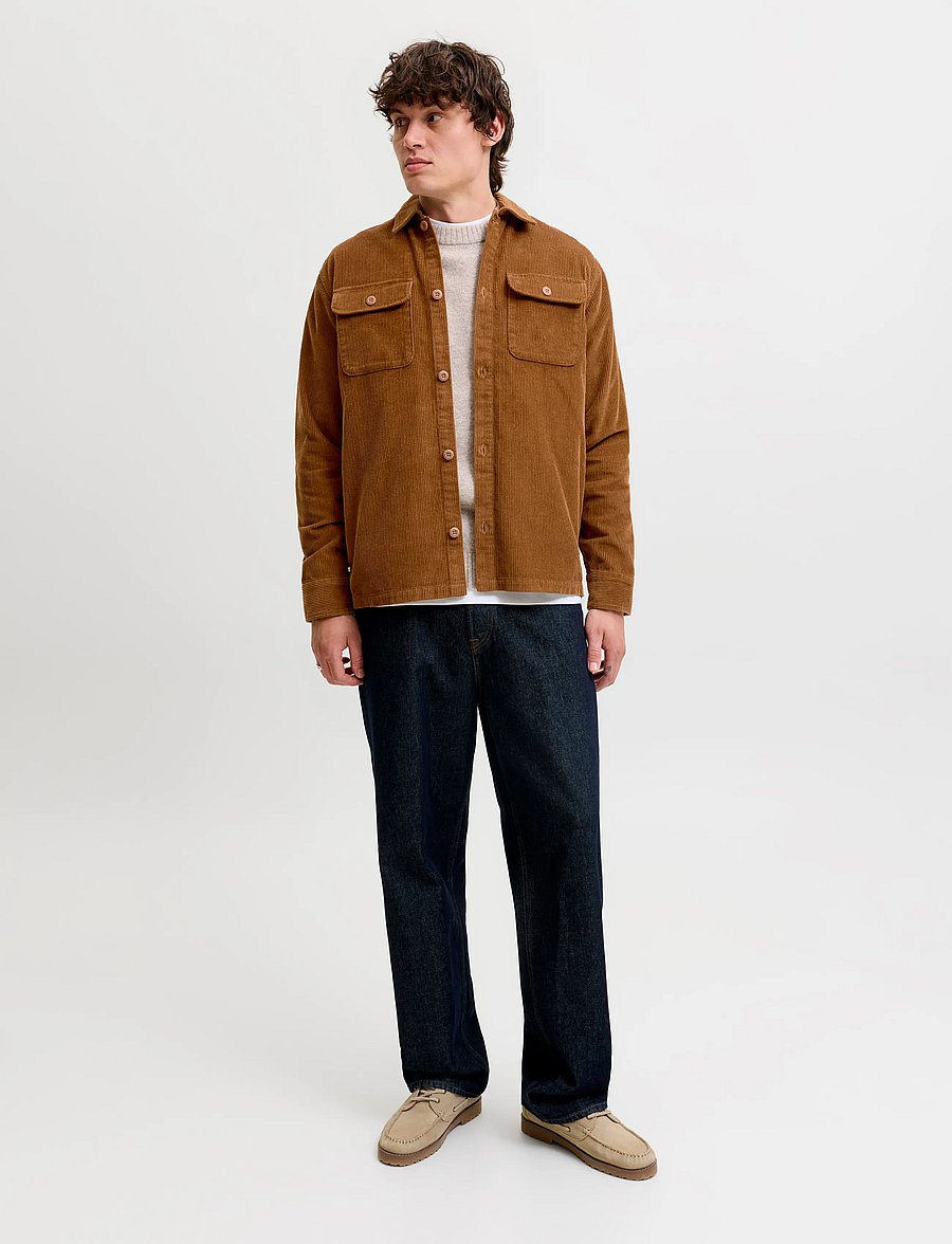 Jack & Jones - JJEREGENT CORD OVERSHIRT LS SN - manchesterskjortor - monks robe - 3