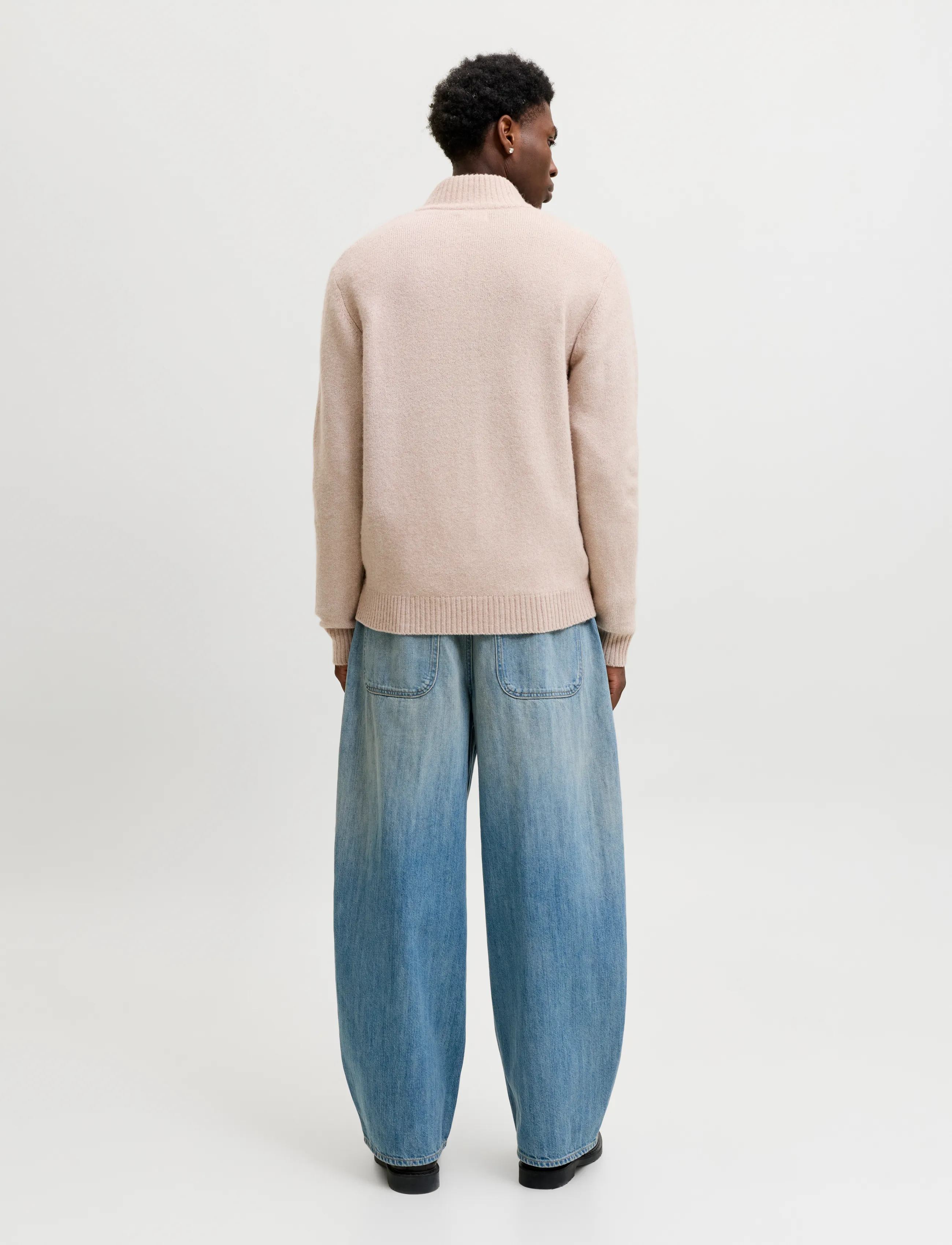 Jack & Jones - JJSOHO OLLIE KNIT HIGH NECK ZIP CAR SN - fullzip strik - atmosphere - 3