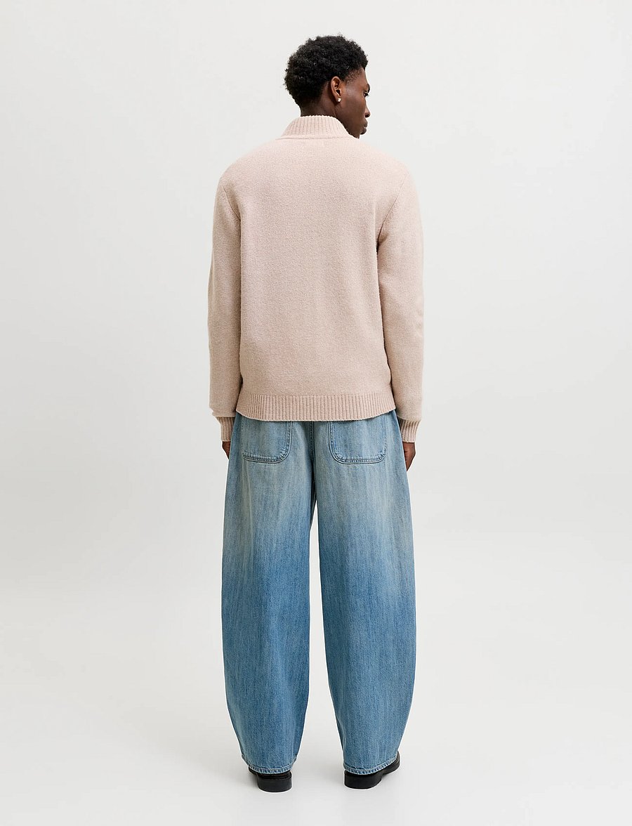 Jack & Jones - JJSOHO OLLIE KNIT HIGH NECK ZIP CAR SN - fullzip strik - atmosphere - 3