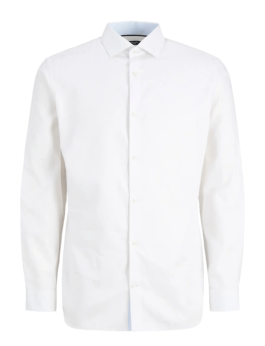 Jack & Jones - JPRBLAPARKER DETAIL L/S SHIRT SN - gemusterte hemden - white - 1