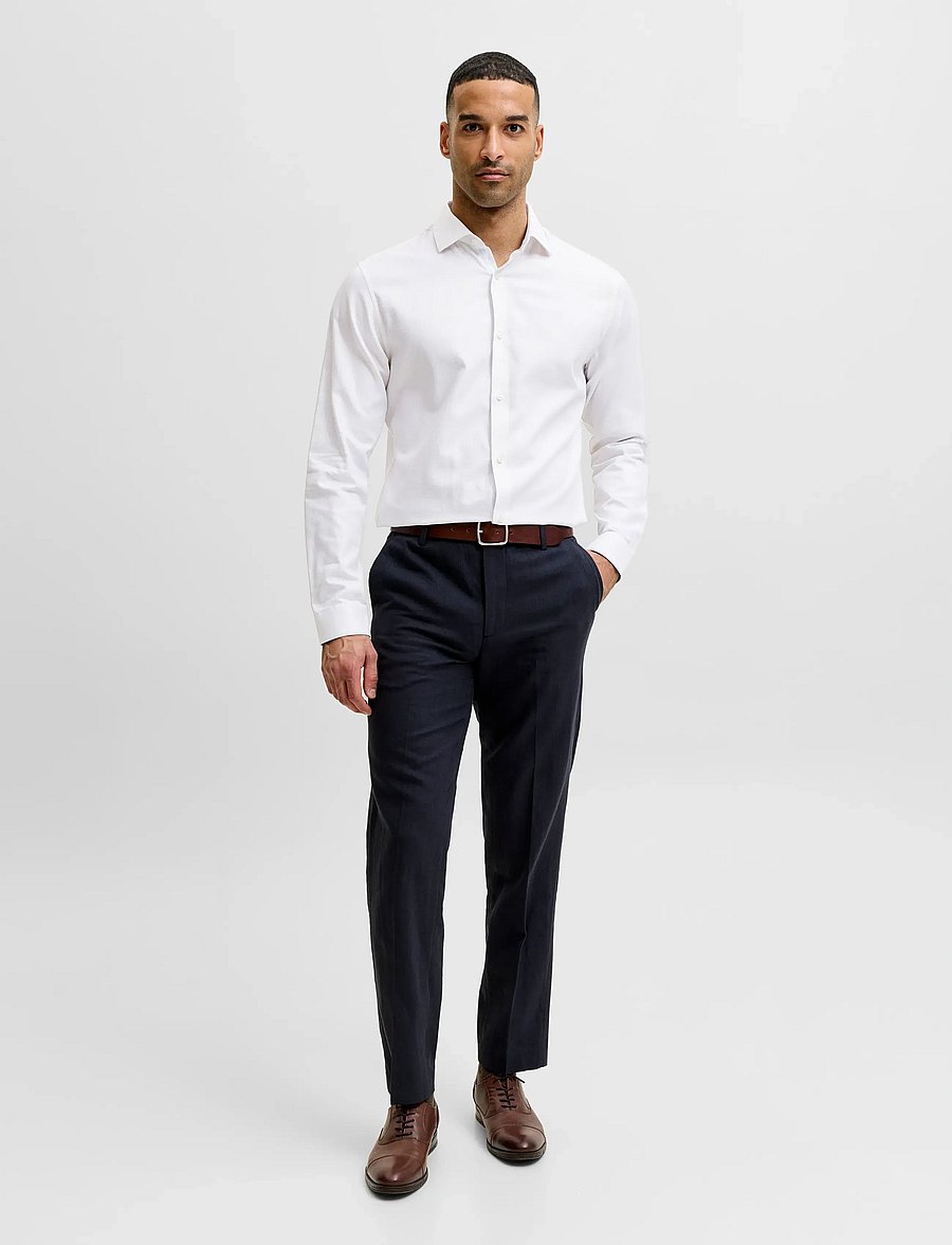 Jack & Jones - JPRBLAPARKER DETAIL L/S SHIRT SN - gemusterte hemden - white - 3
