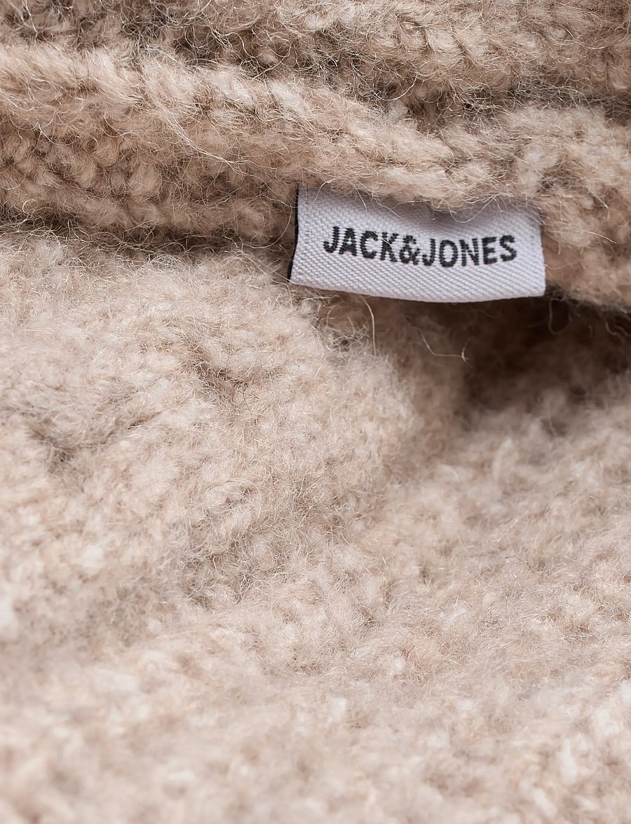 Jack & Jones - JJGAVIN KNIT CABLE LS POLO - poloer i strik med lange ærmer - atmosphere - 2