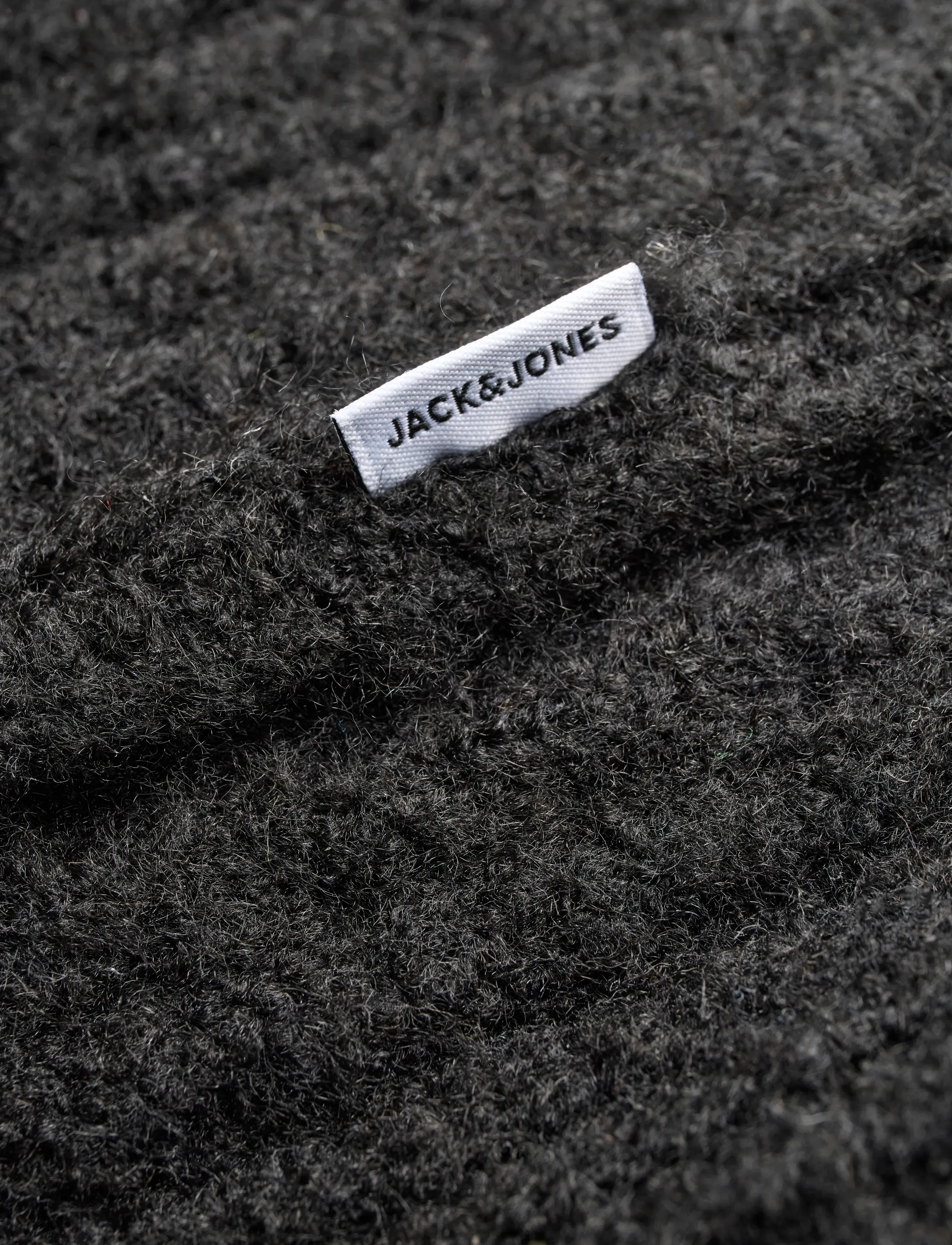 Jack & Jones - JJGAVIN KNIT CABLE LS POLO - black - 3