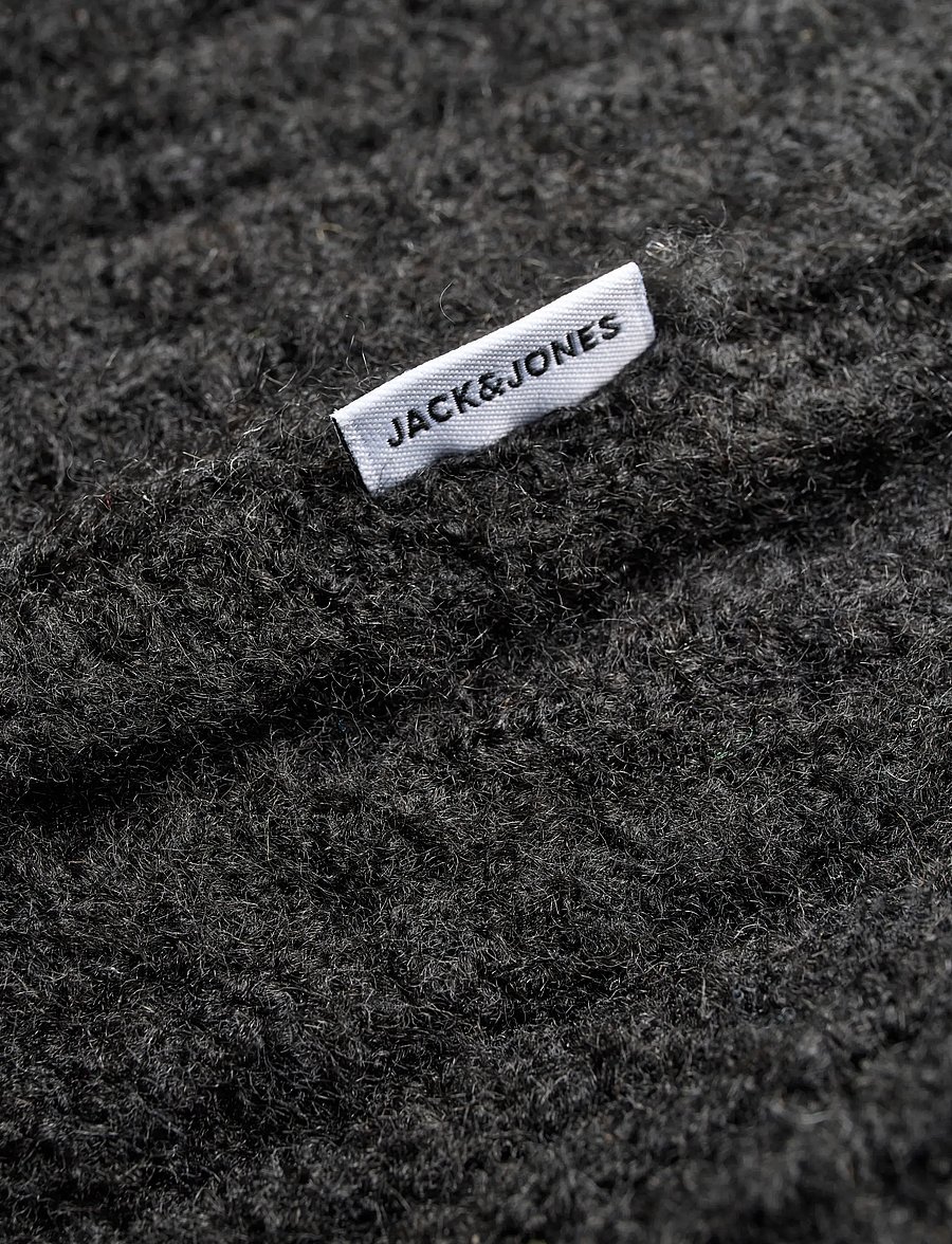 Jack & Jones - JJGAVIN KNIT CABLE LS POLO - black - 3